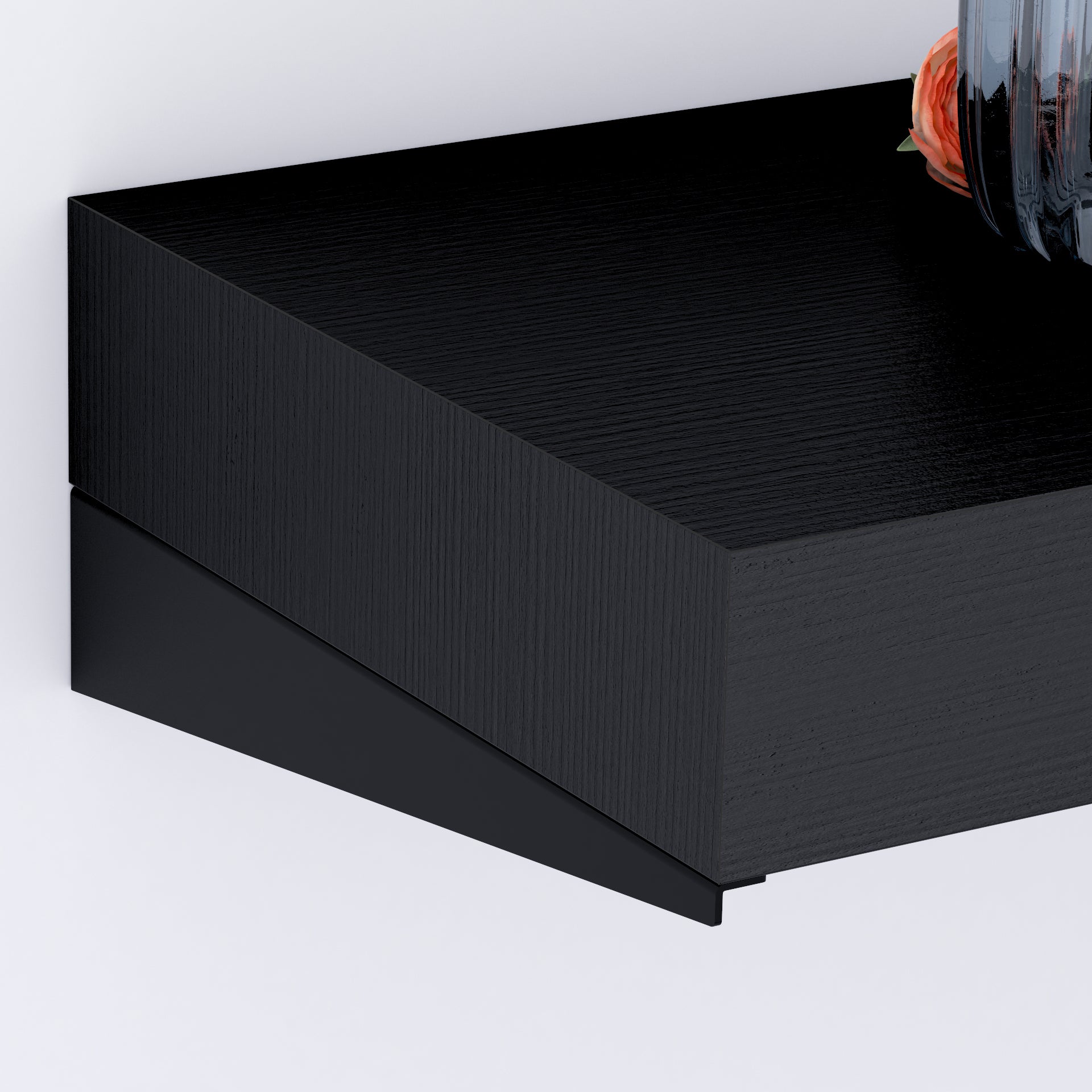 Mensolone Da Bar Evolution 120x40, Nero Frassino - Immagine dettaglio 1