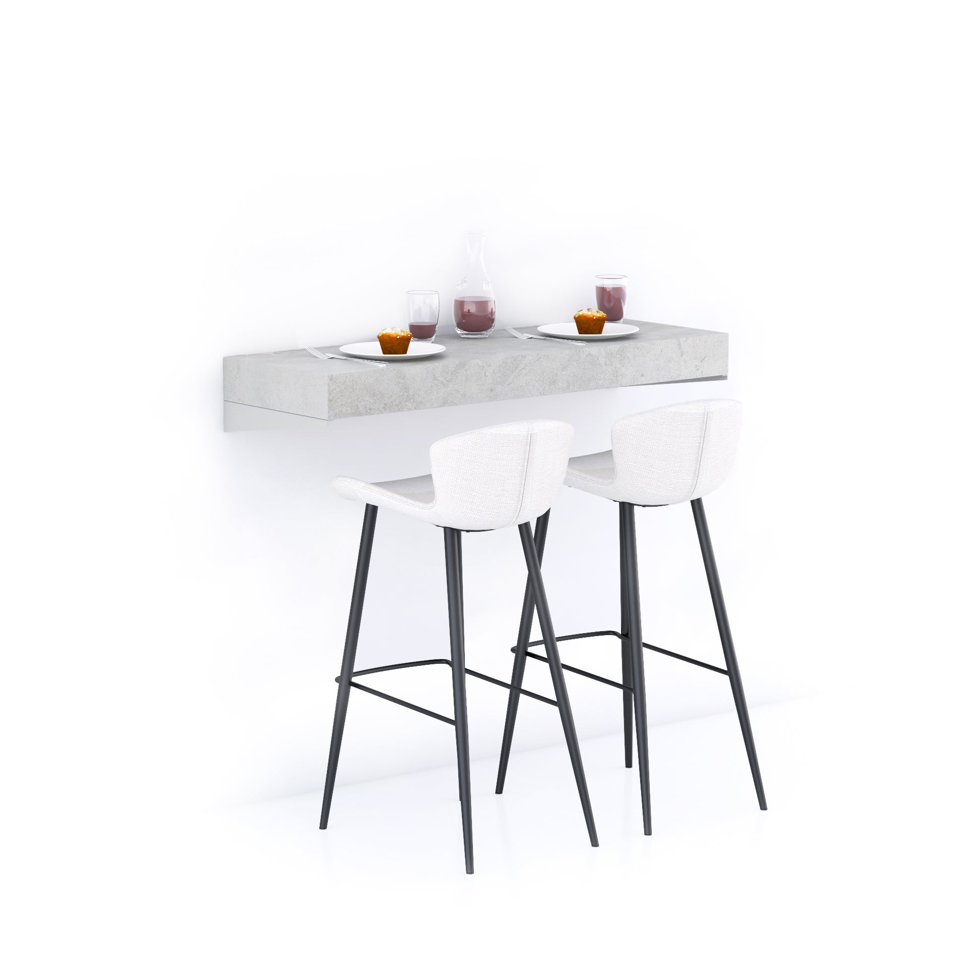 Mensolone Da Bar Evolution 120x40, Grigio Cemento - Immagine principale