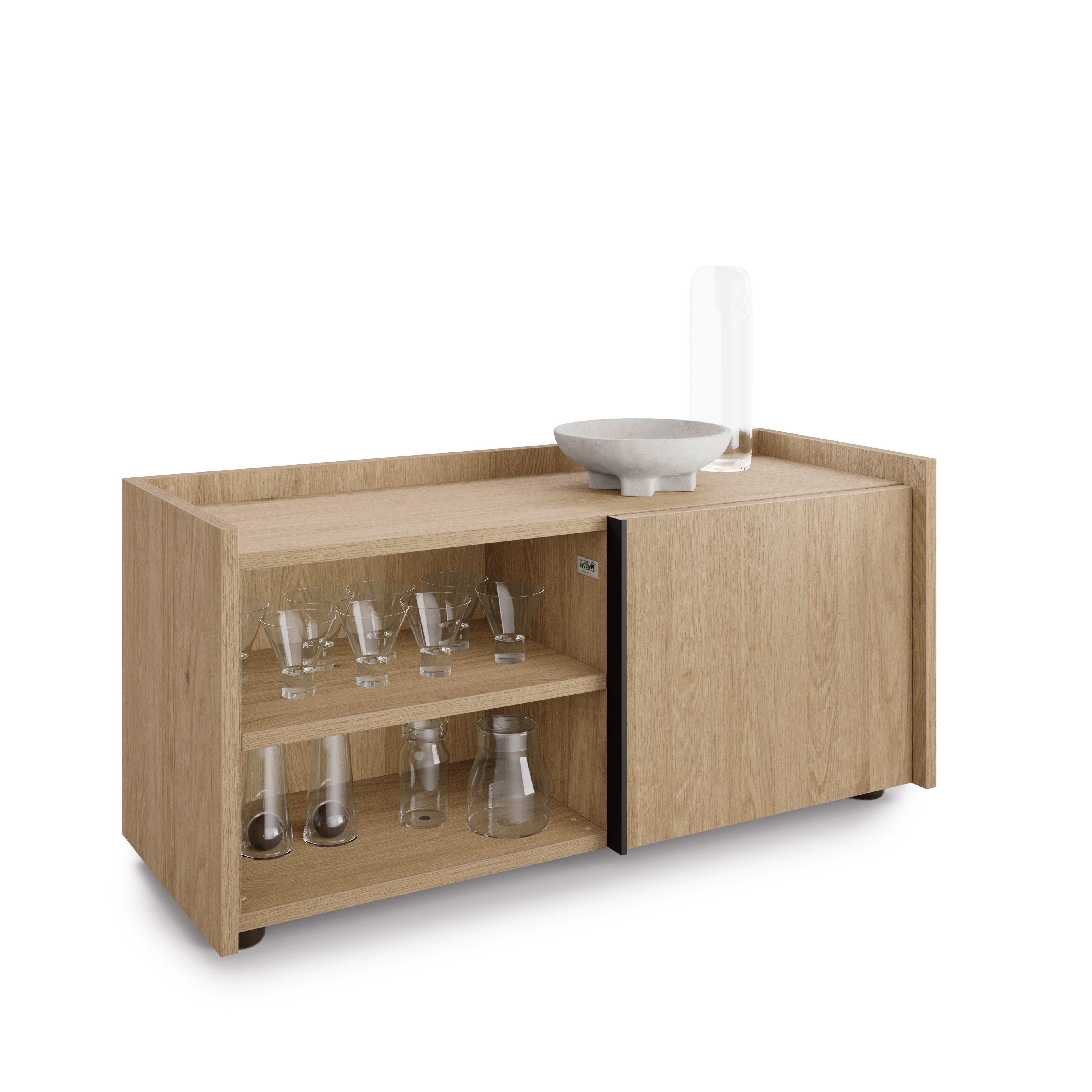 Mueble Bajo Romina (93,6x36x44 cm), con 1 Puerta, Madera Natural - Detail image 1
