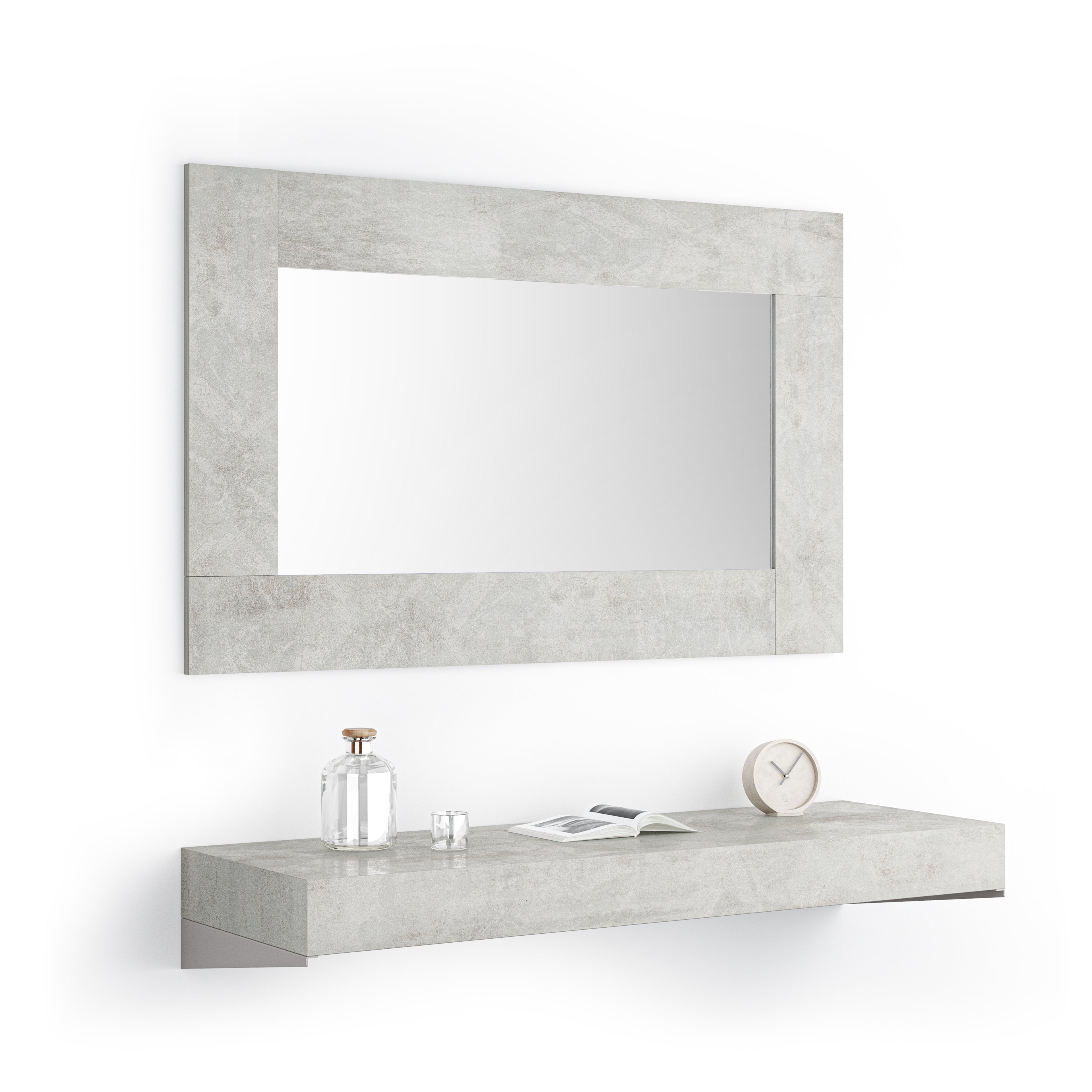 Floating Console Table Evolution 120x40, Concrete Effect, Grey Effect