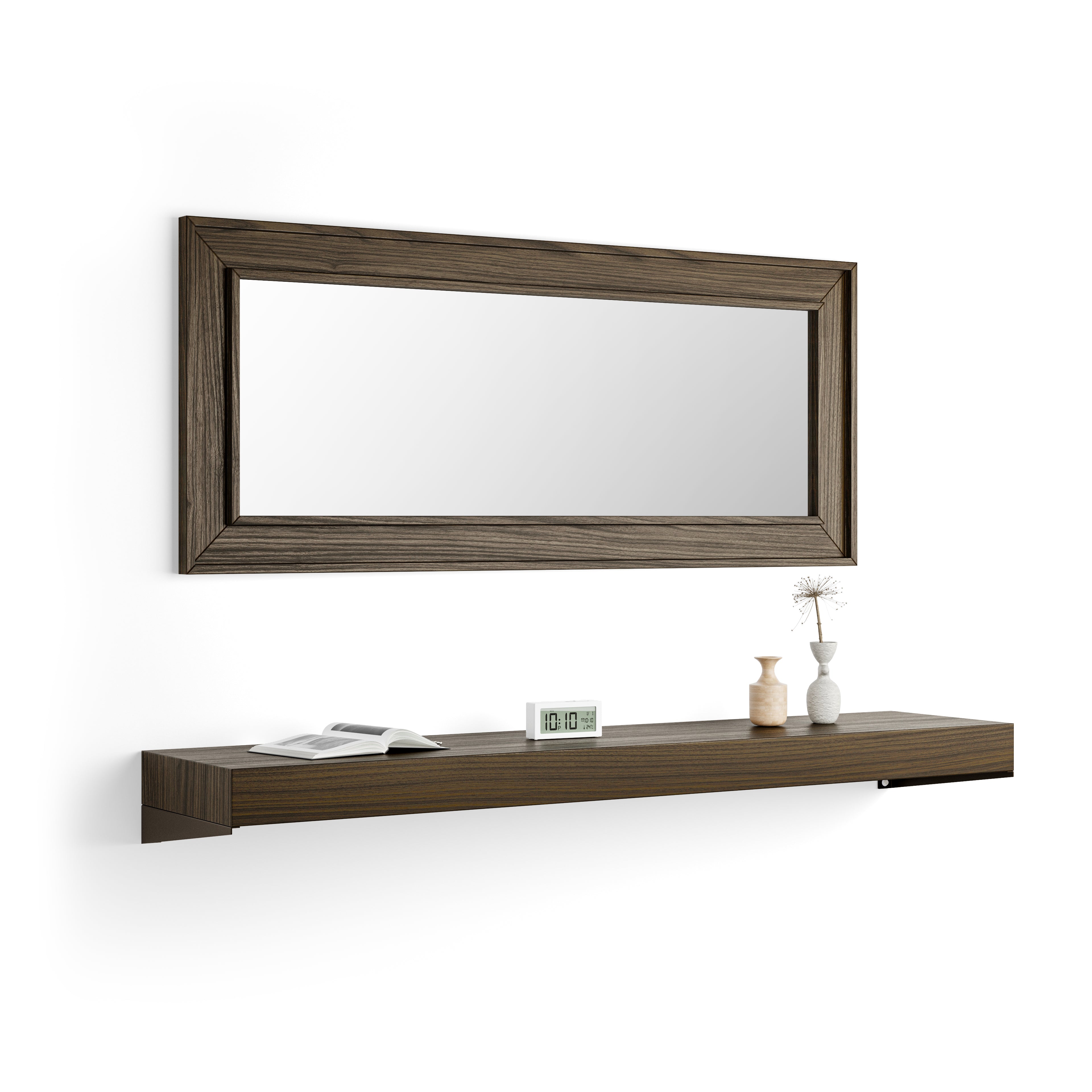Console Murale Evolution 180x40, Noyer américain
