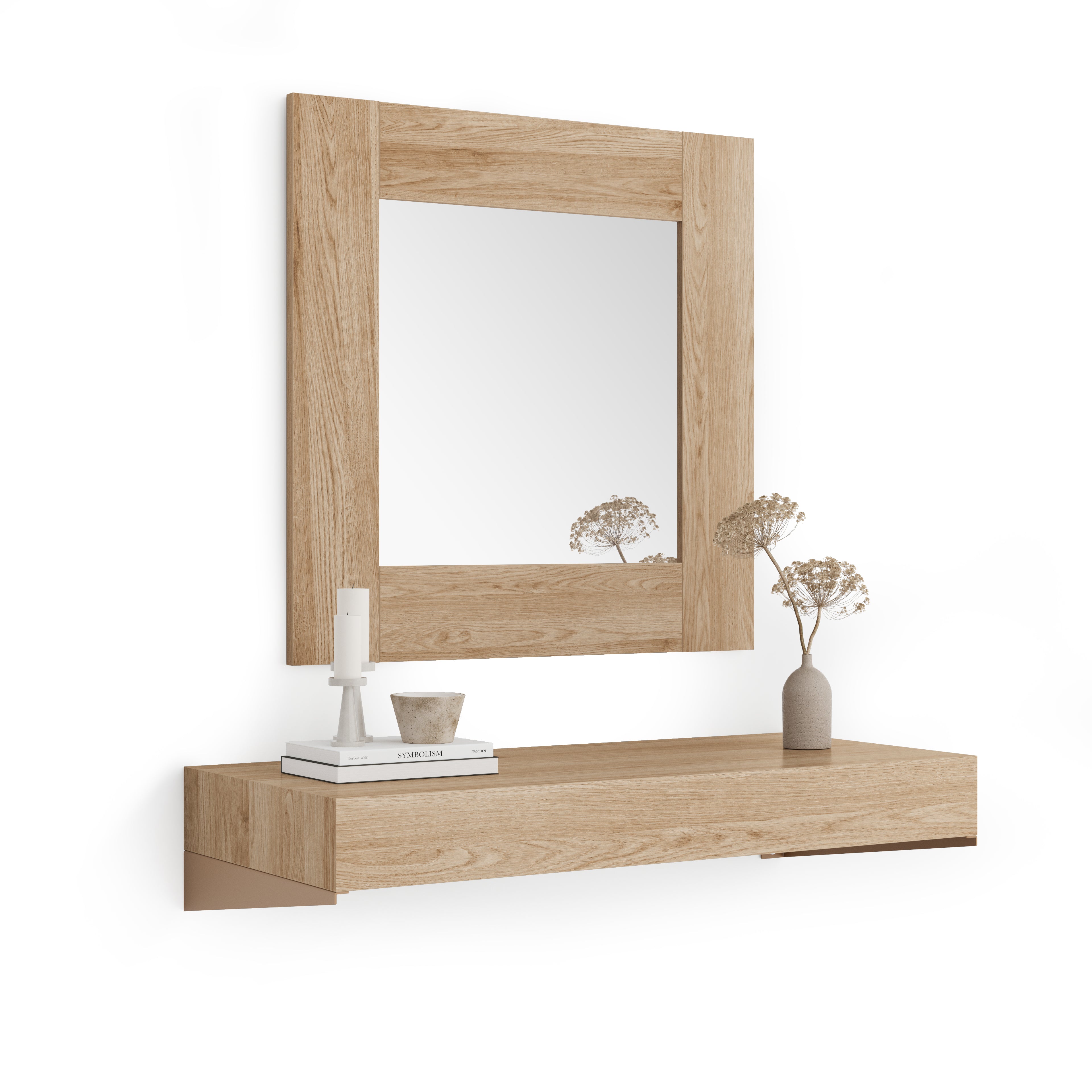 Consolle Sospesa Evolution 90x40, Rovere Naturale