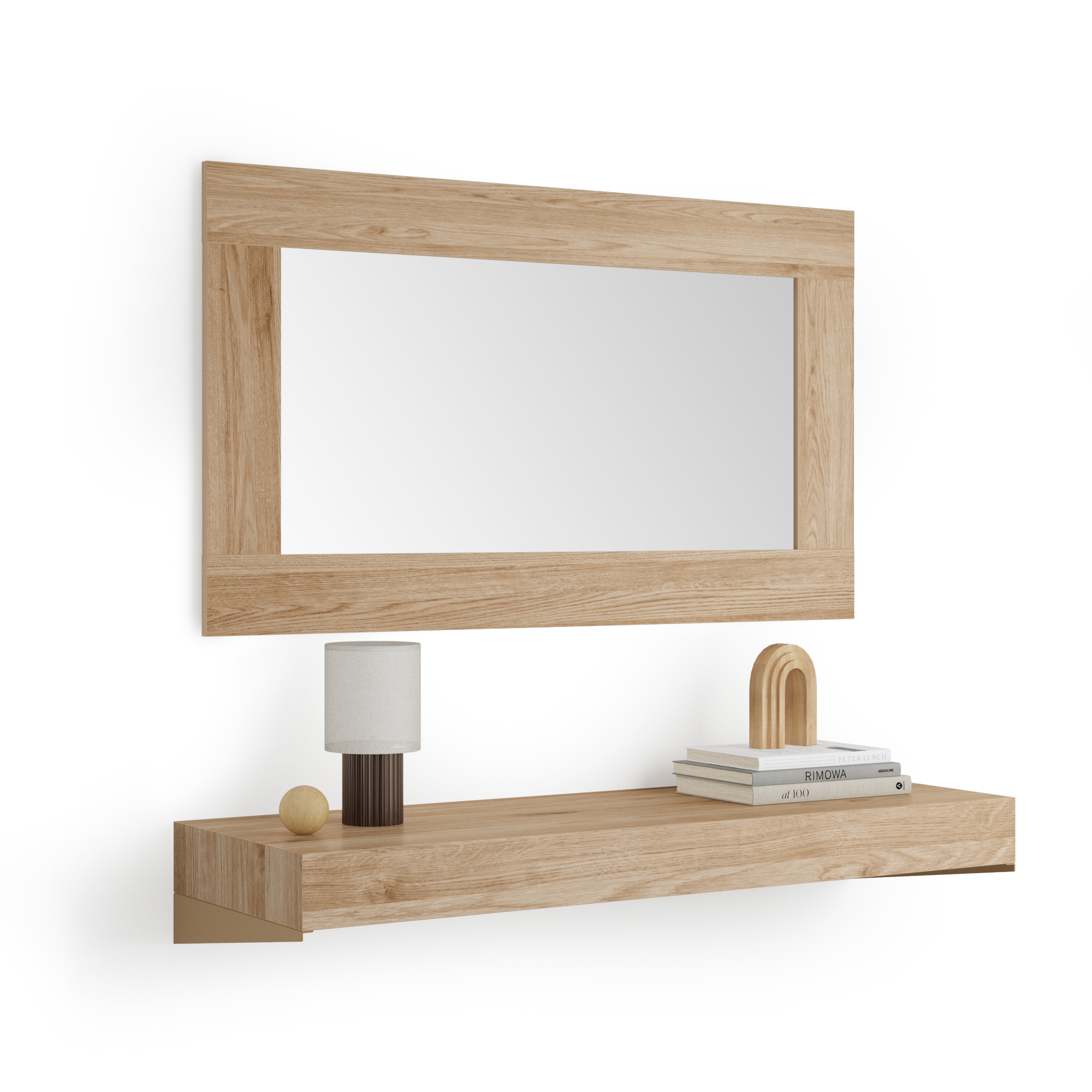Svevende konsollbord Evolution 120x40, lys eik - Hovedbilde