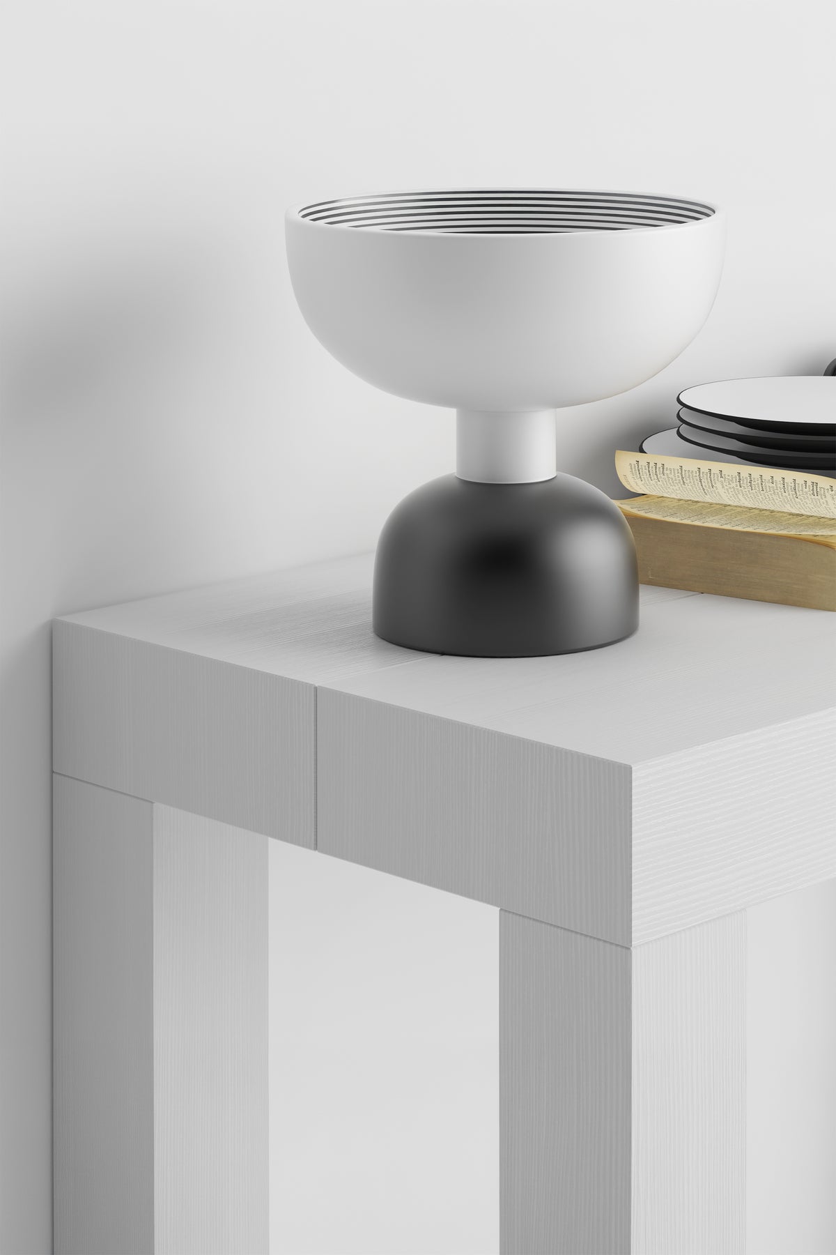 First, Extendable Console Table, 45(310)x80 cm, White Ash - Detail image 2