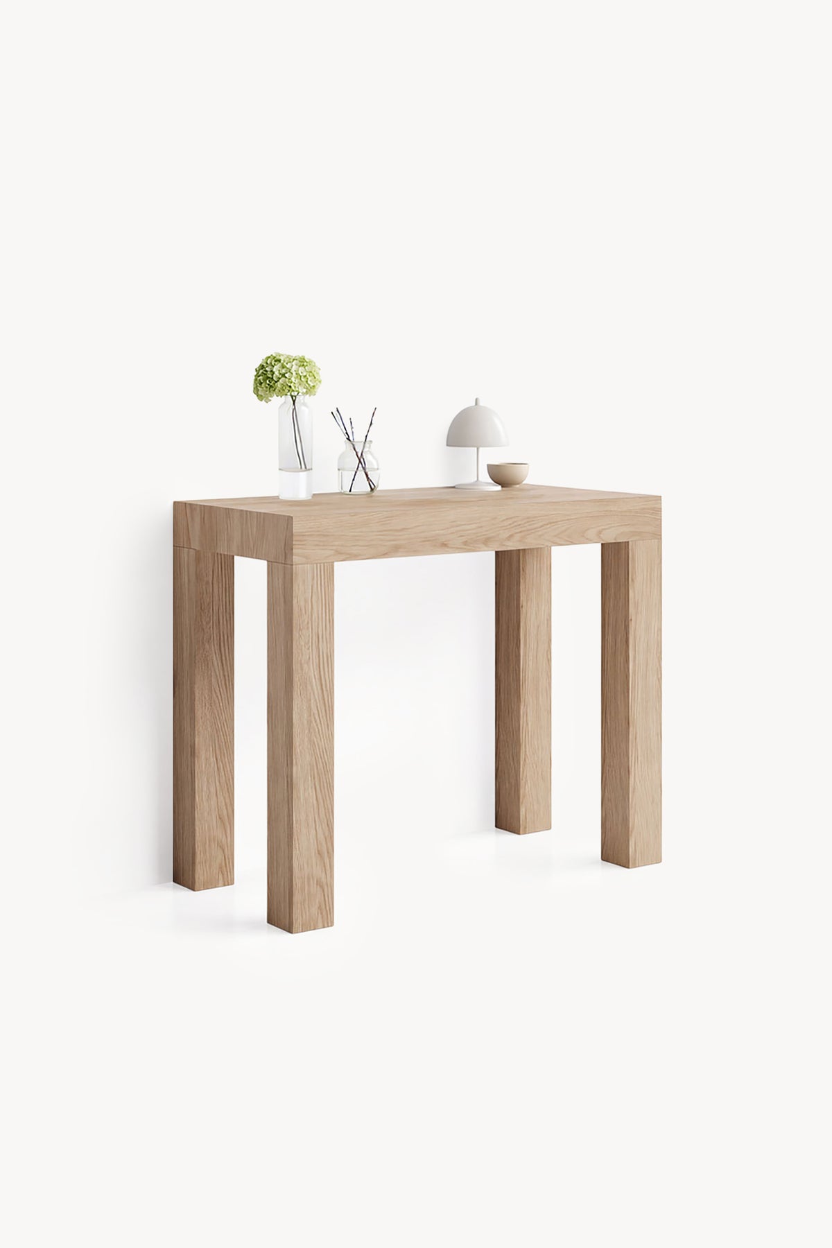 Table Console extensible First, 45(310)x90 cm, Chêne Clair - Image de détail 1