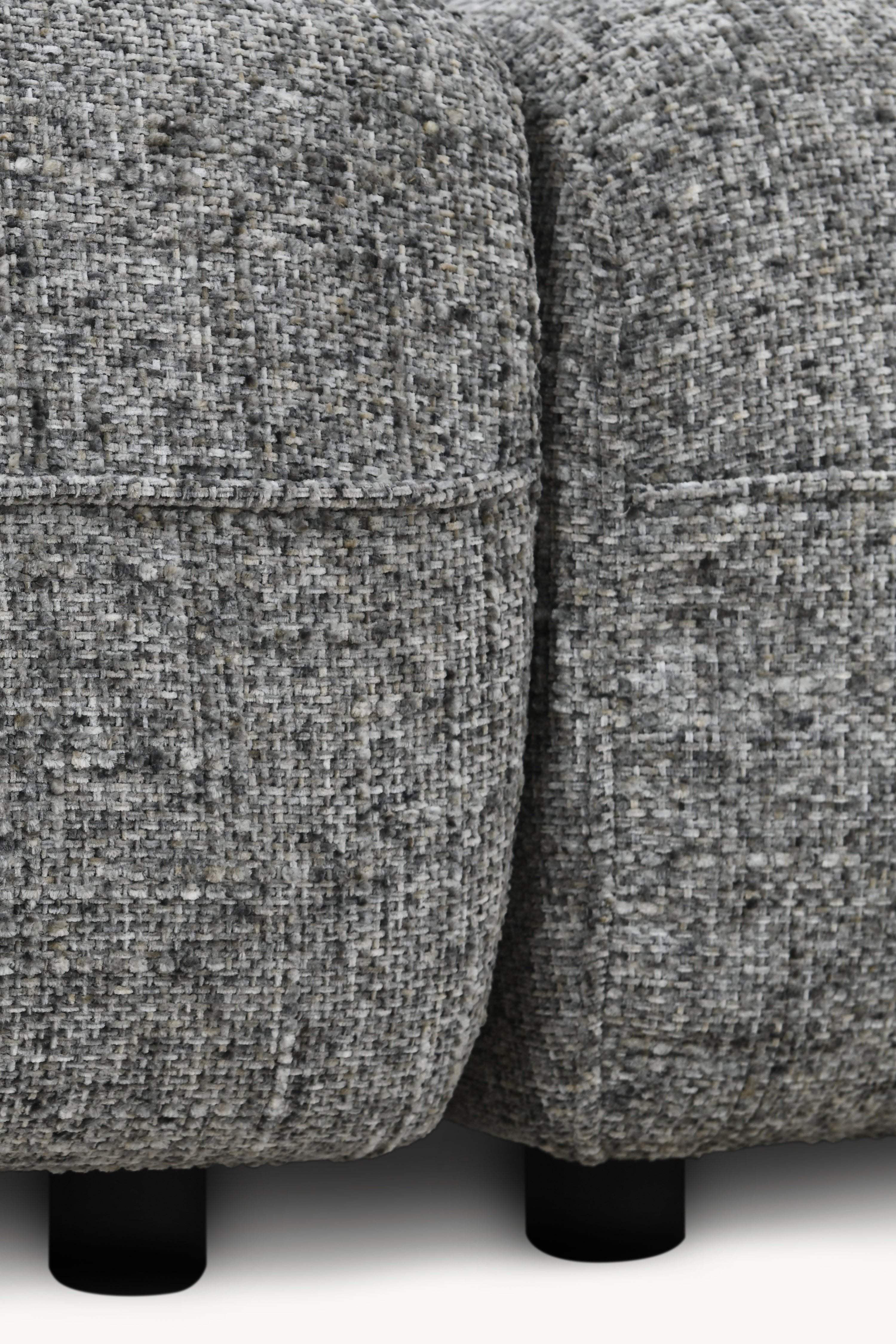 Canapé d'angle 3 places Olivia 256x151 cm, Gris Mélange - Image de détail 10