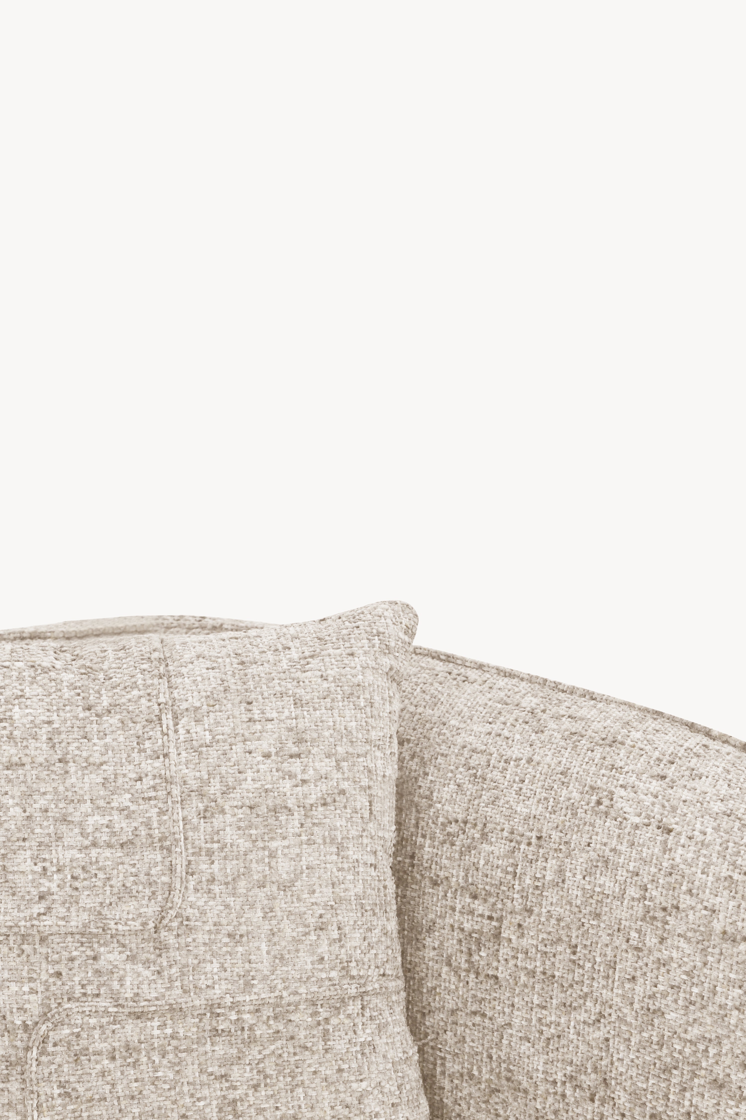 3-Sitzer Ecksofa aus Stoff Olivia 256x151 cm, Sand - Detailbild 9
