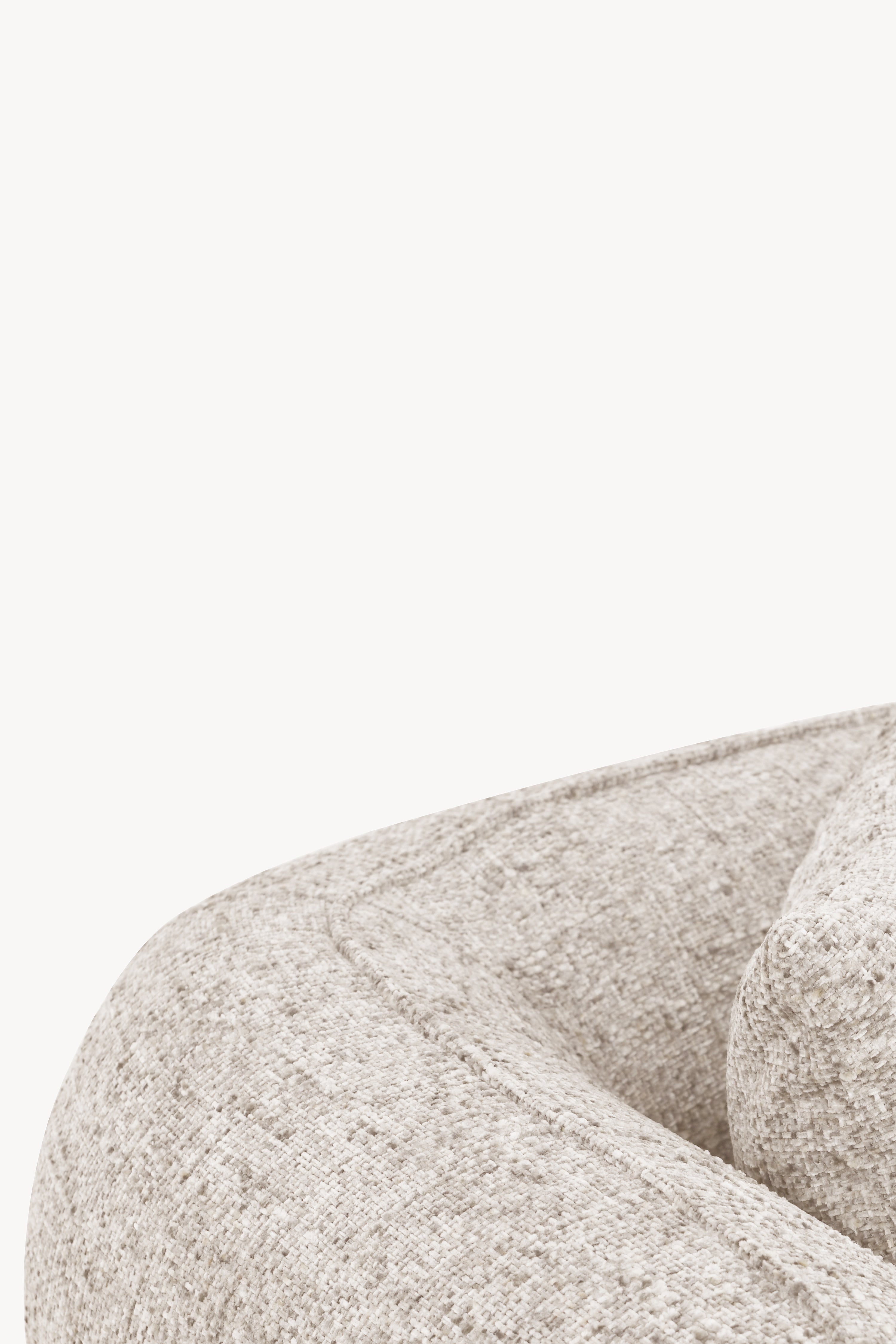 3-Sitzer Ecksofa aus Stoff Olivia 256x151 cm, Sand - Detailbild 6