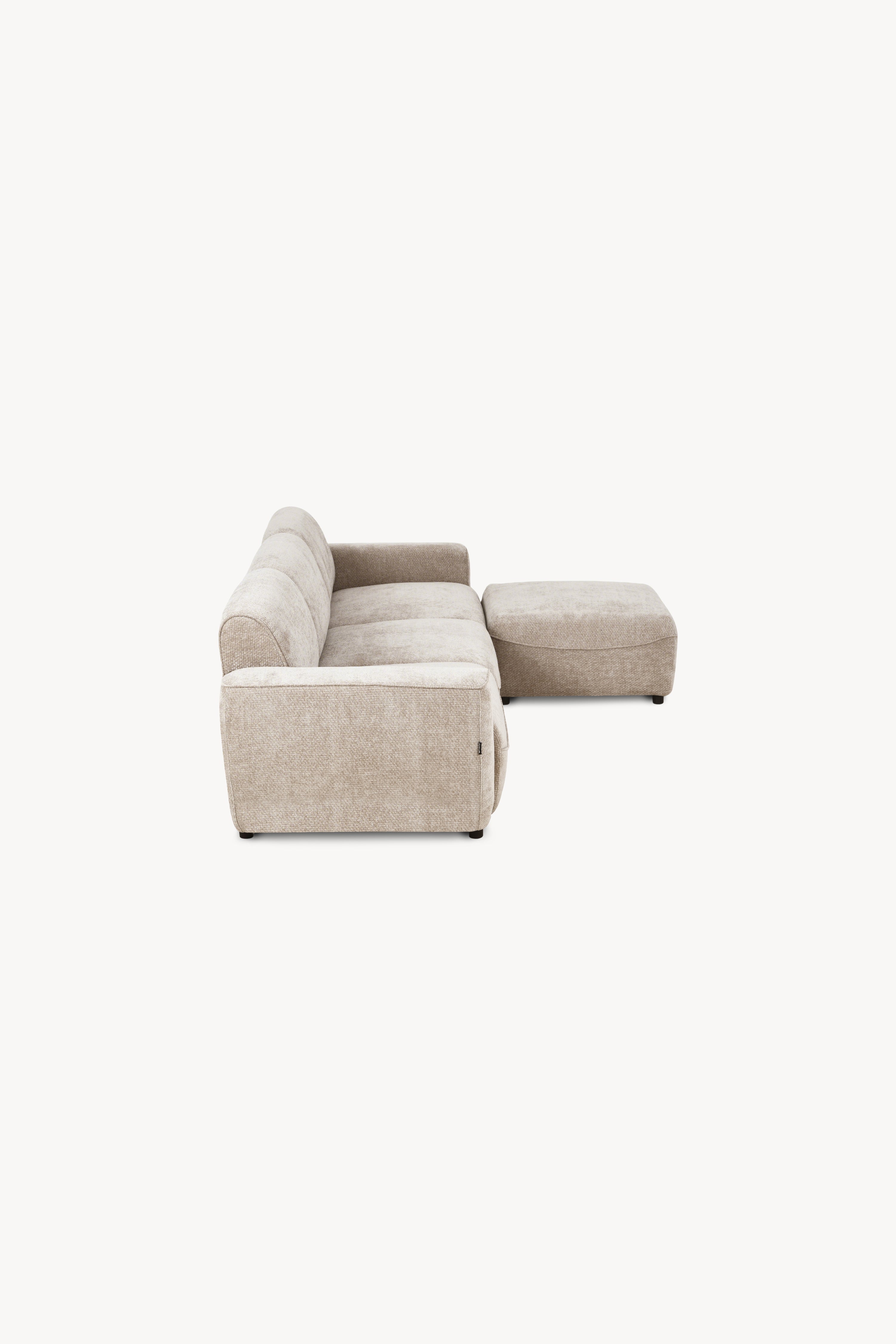 Rossella modular corner sofa 284x91 cm, Sand - Detail image 3