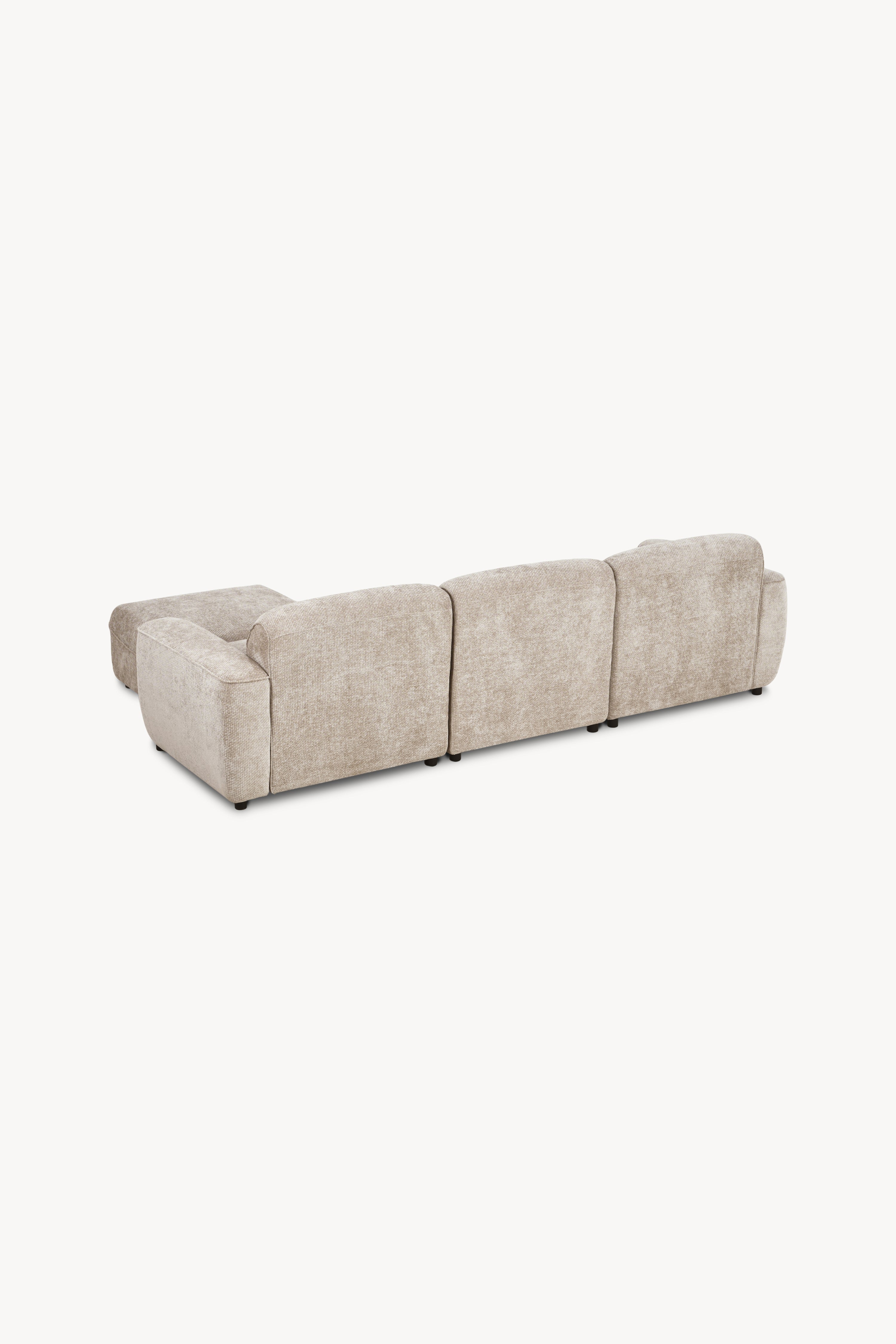 Rossella modular corner sofa 284x91 cm, Sand - Detail image 4