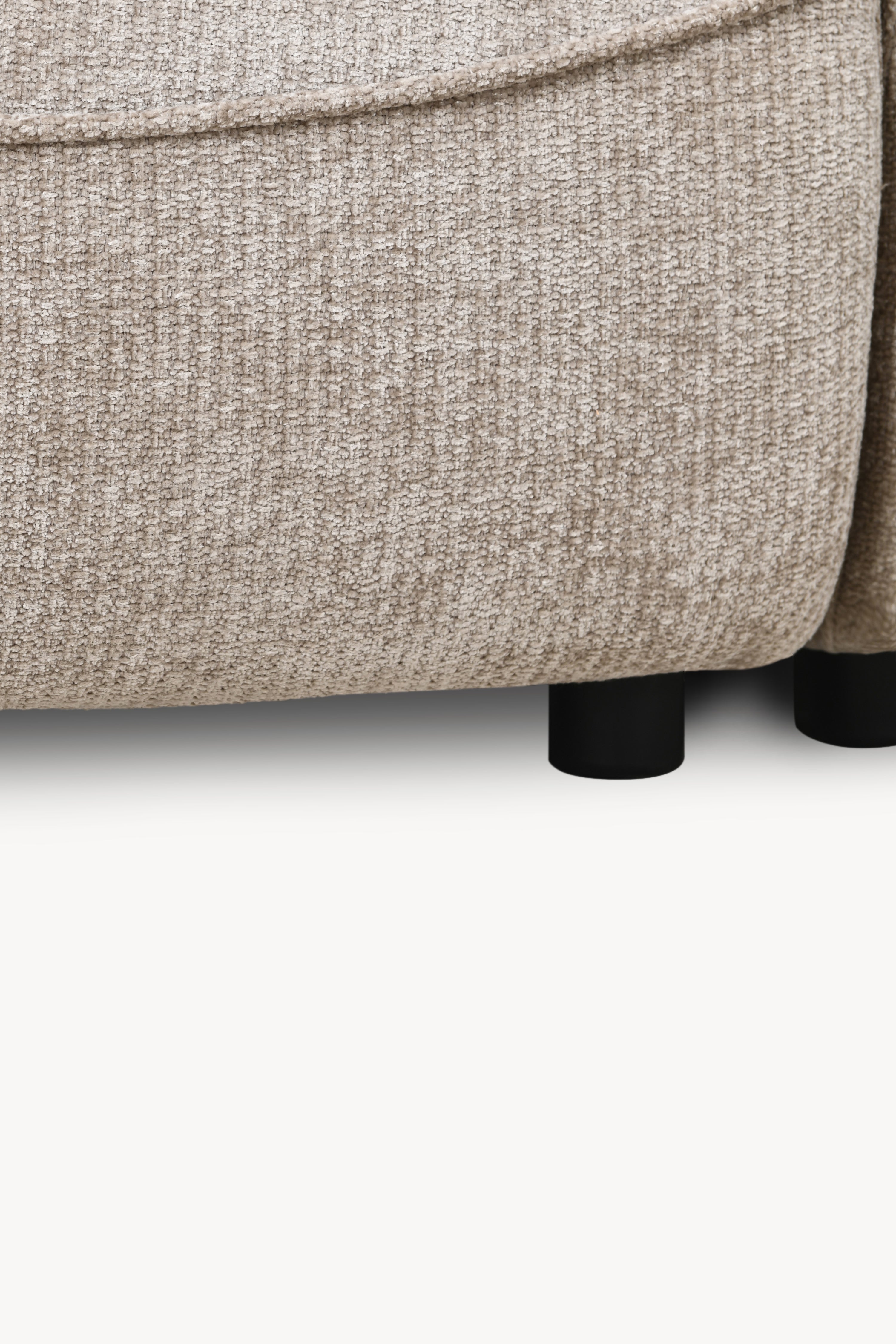 Rossella modular corner sofa 284x91 cm, Sand - Detail image 9