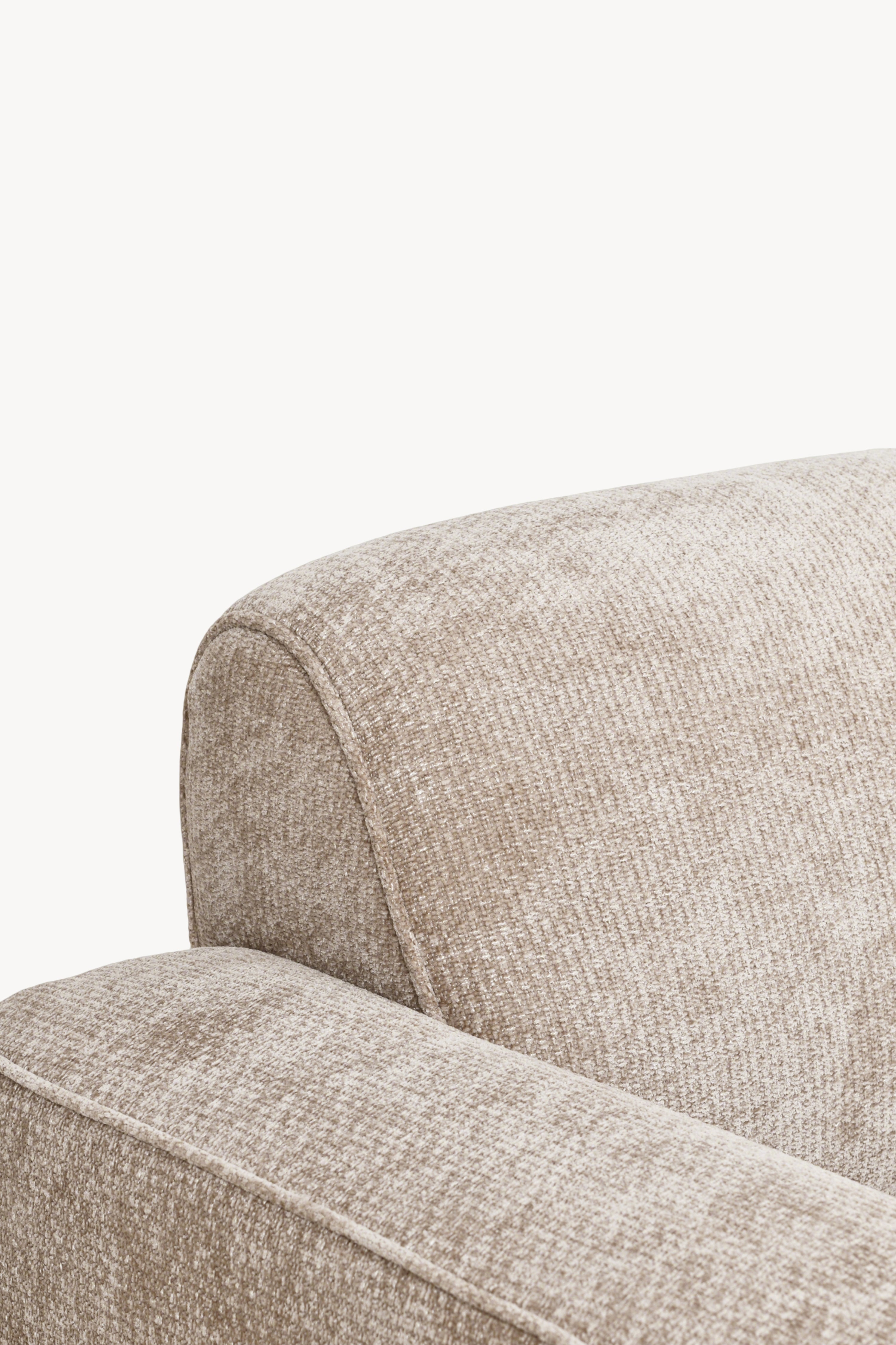 Rossella modular corner sofa 284x91 cm, Sand - Detail image 6