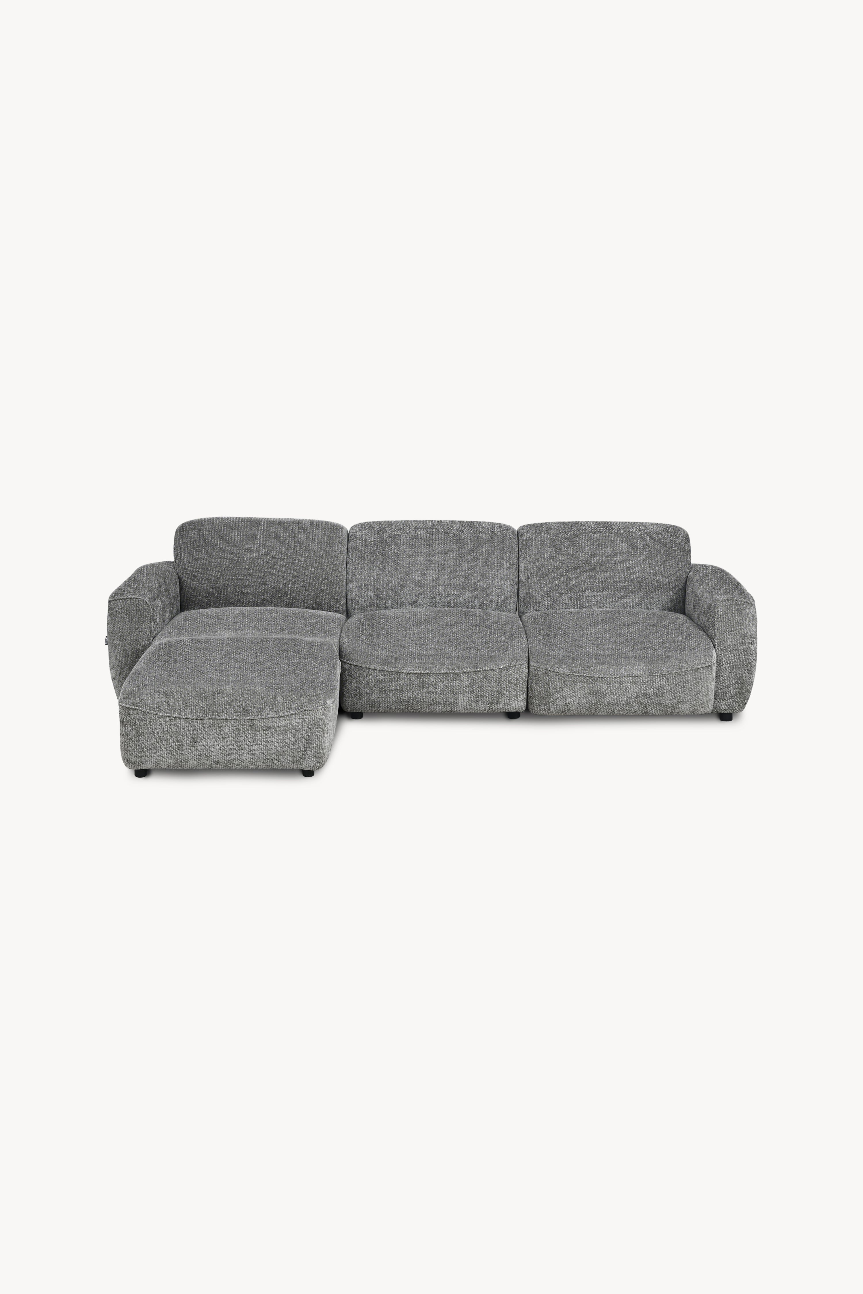 Modulares Ecksofa Rossella 284x91 cm, Steingrau - Detailbild 7
