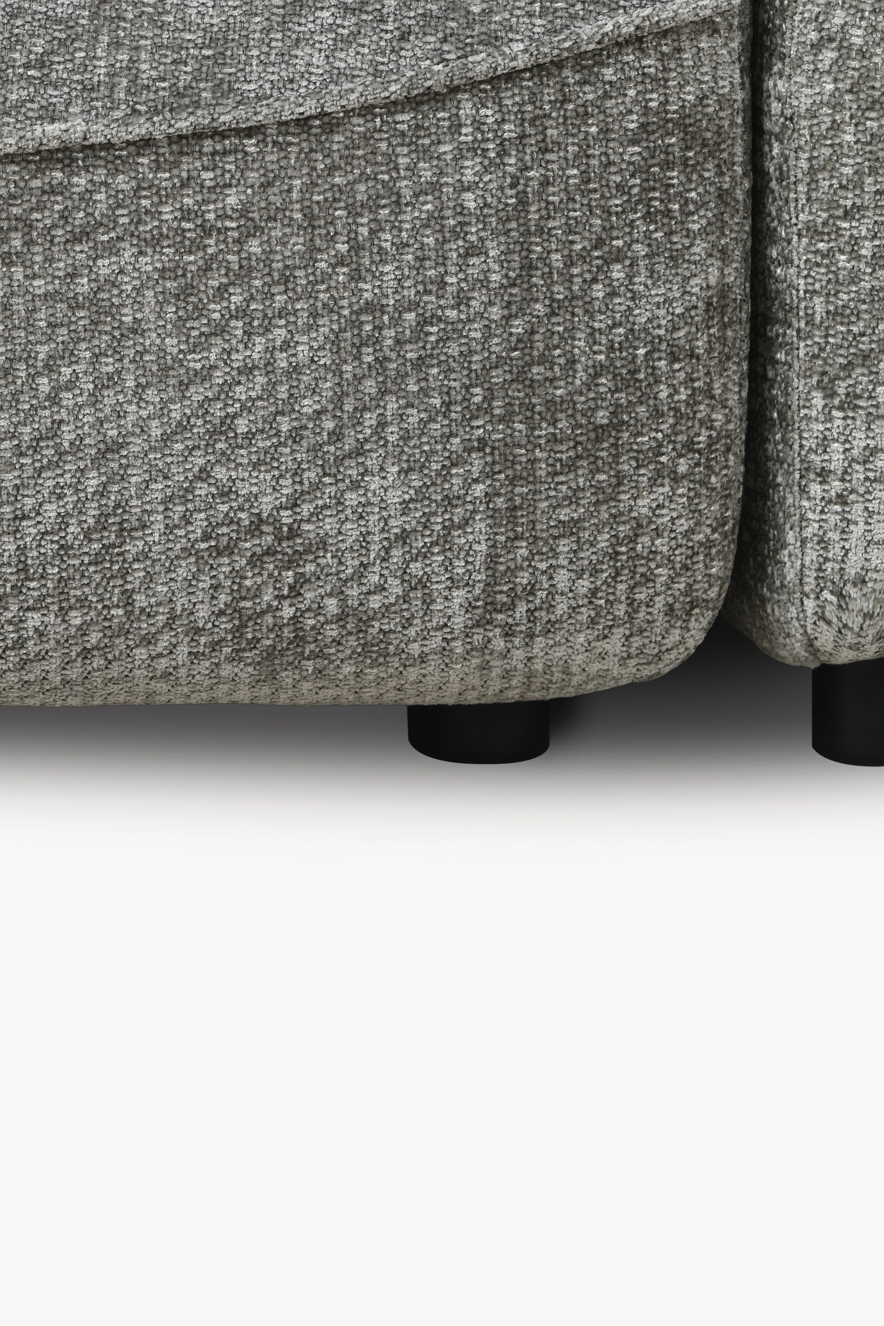 Modulares Ecksofa Rossella 284x91 cm, Steingrau - Detailbild 13