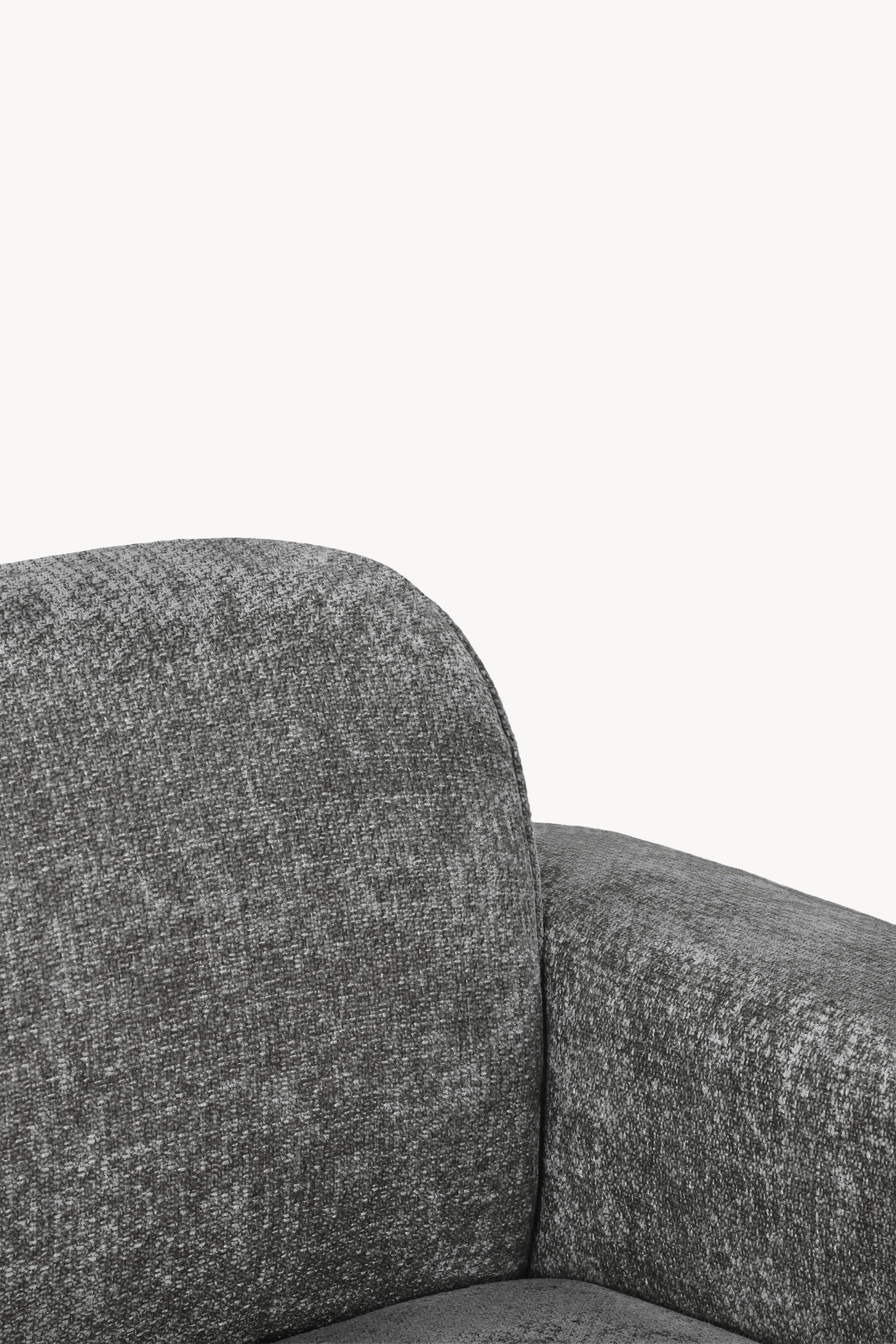 Modulares Ecksofa Rossella 284x91 cm, Steingrau - Detailbild 3