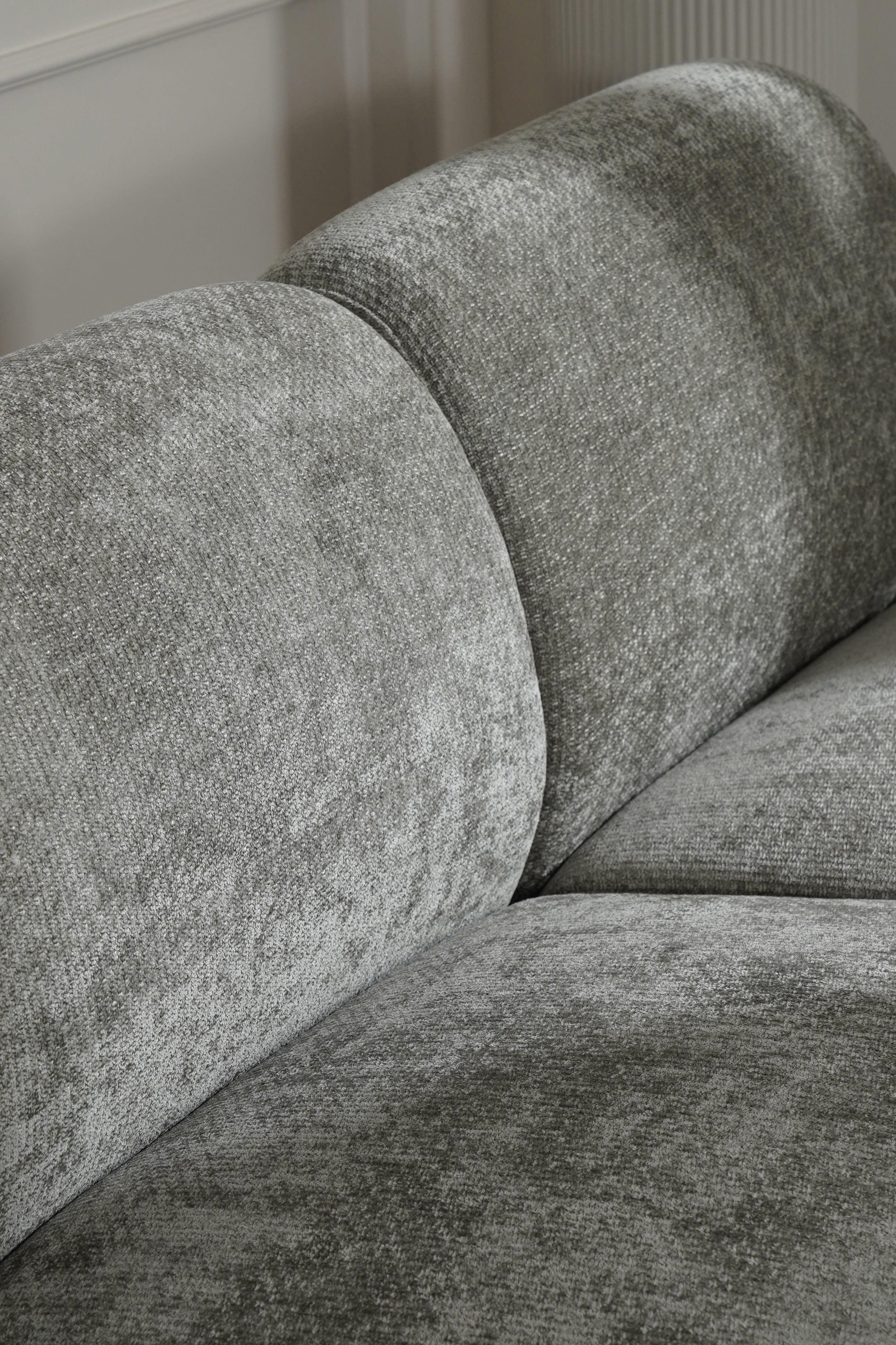 Modulares Ecksofa Rossella 284x91 cm, Steingrau - Detailbild 9