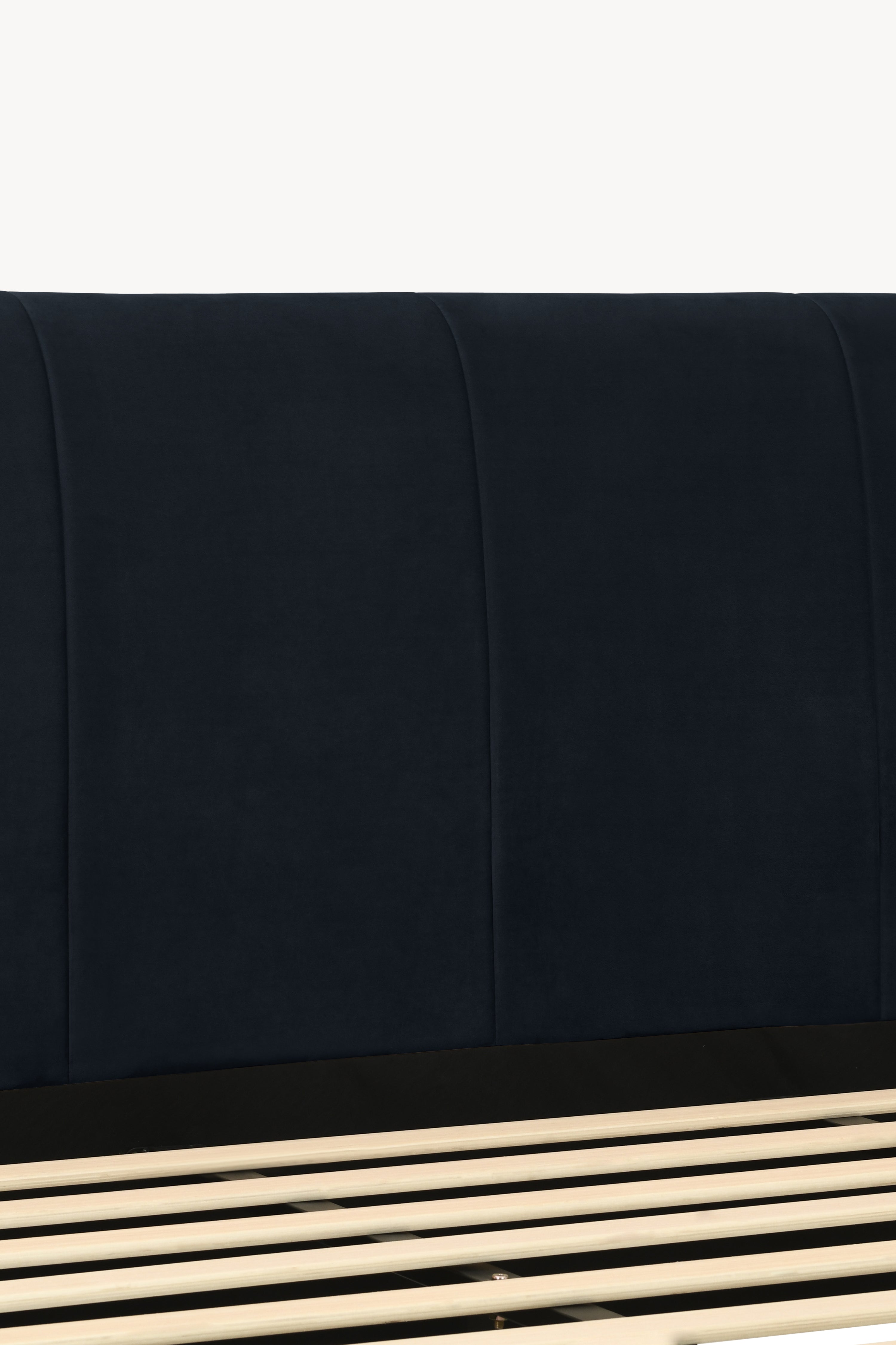 Gepolstertes Doppelbett Greta für Matratze 180x200 cm, Nachtblau - Detailbild 6
