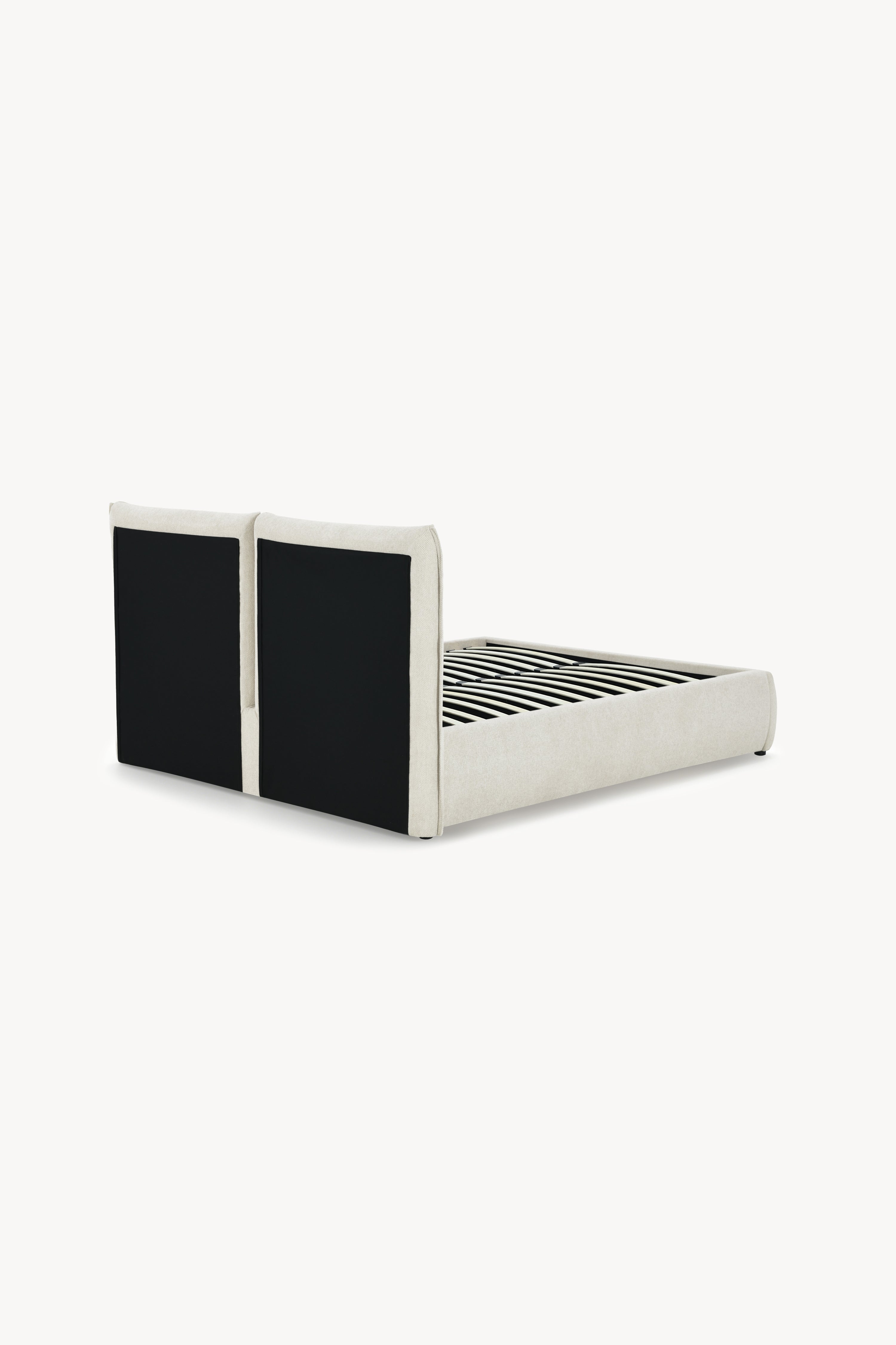 Martino double bed with storage, 160x200 cm, Wool White - Detail image 3