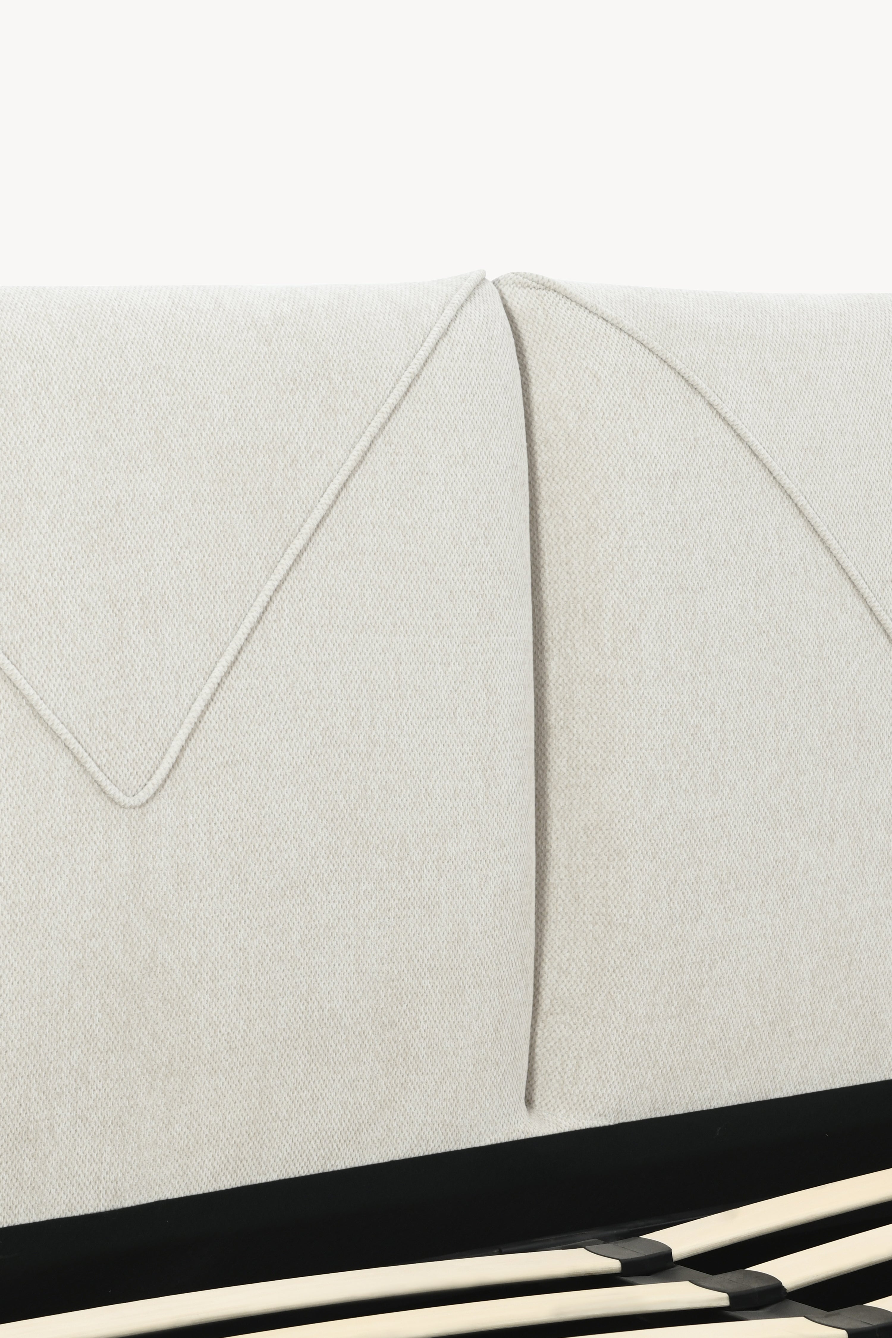 Letto matrimoniale con contenitore Martino per materasso 160x200 cm, Bianco Lana - Immagine principale