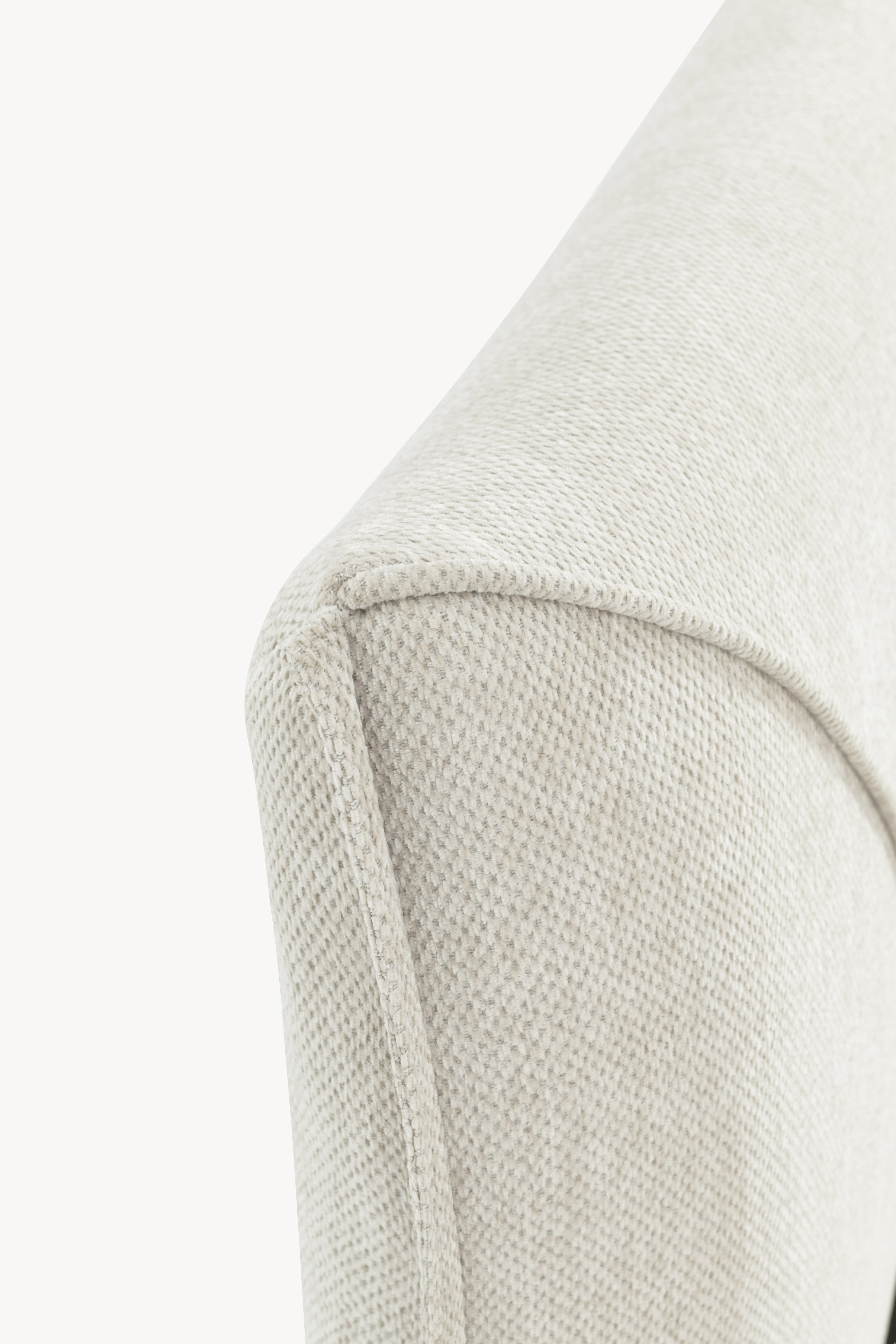 Letto matrimoniale con contenitore Martino per materasso 160x200 cm, Bianco Lana - Immagine principale