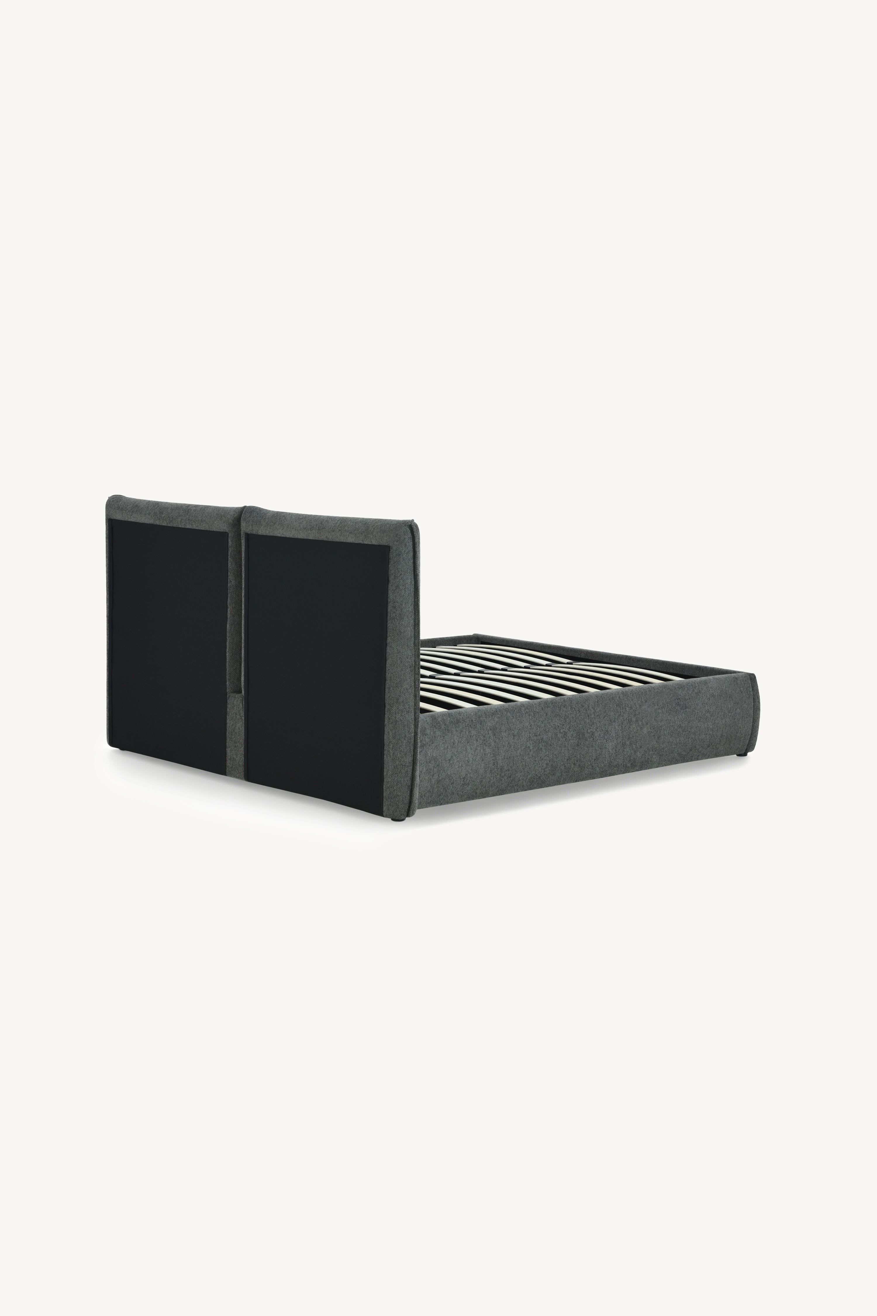 Letto matrimoniale con contenitore Martino 160x200 cm, Grigio - Immagine dettaglio 3