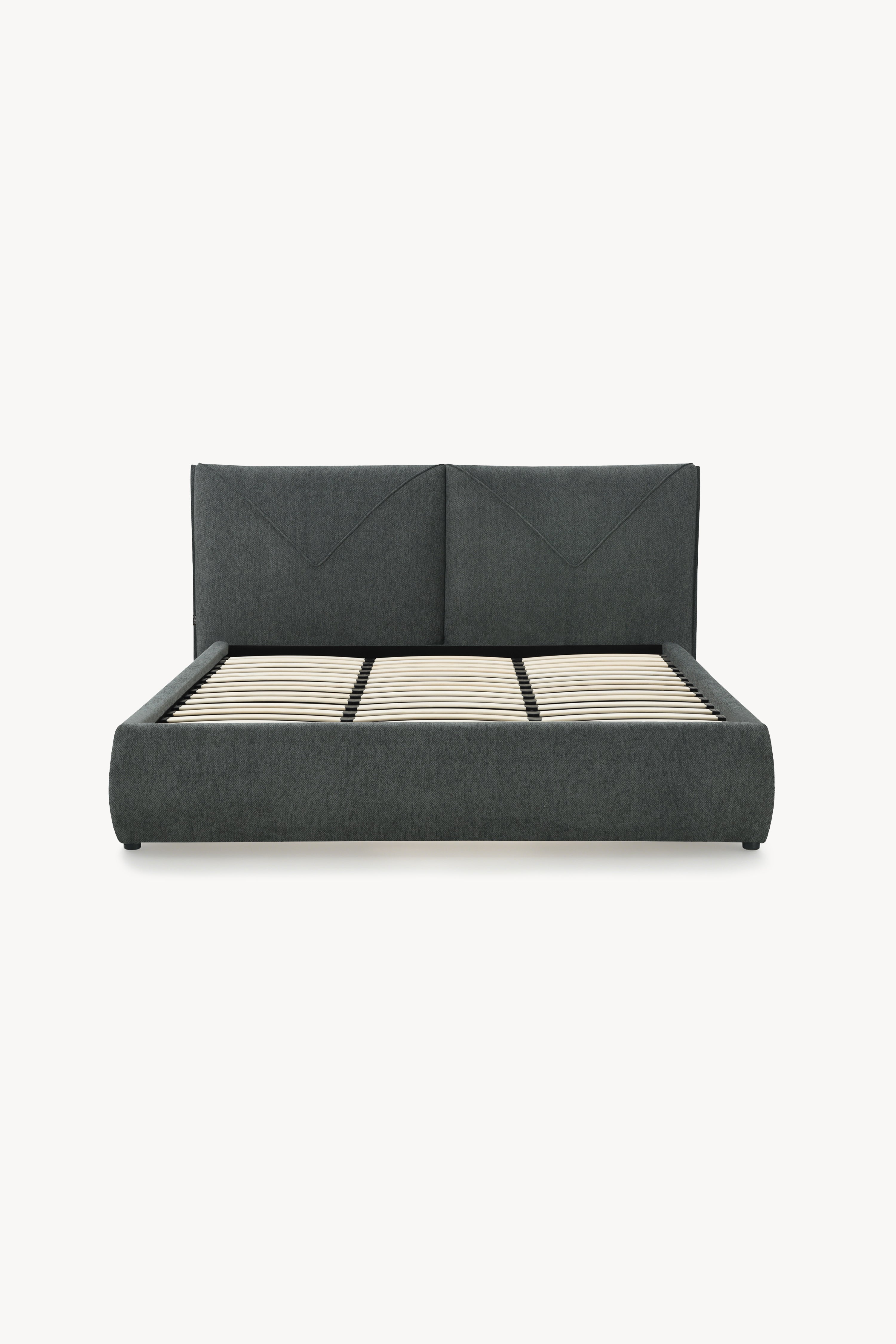 Letto matrimoniale con contenitore Martino 180x200 cm, Grigio - Immagine principale