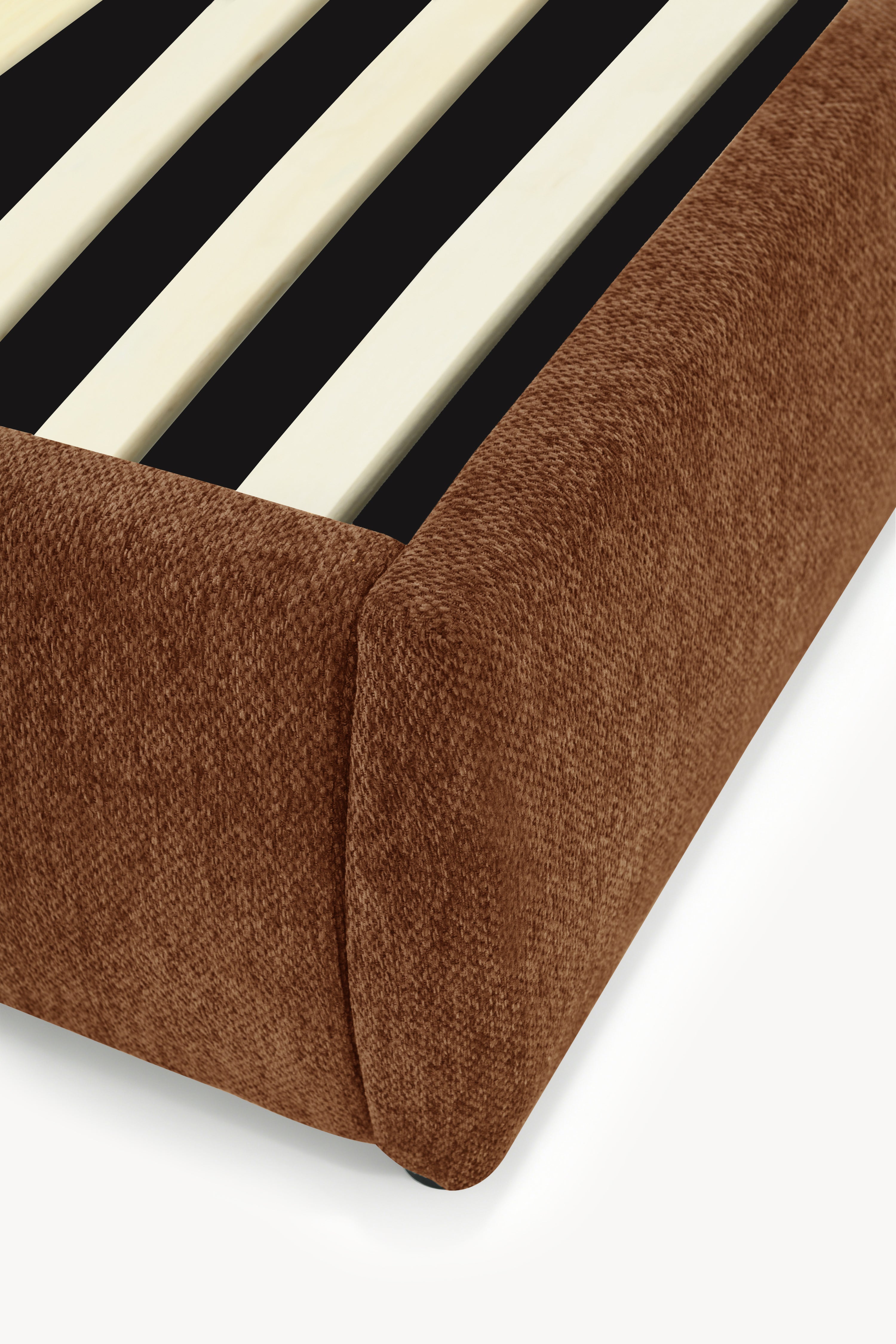 Double bed with storage Martino for mattress 160x200 cm, Brick Red - Detail image 3