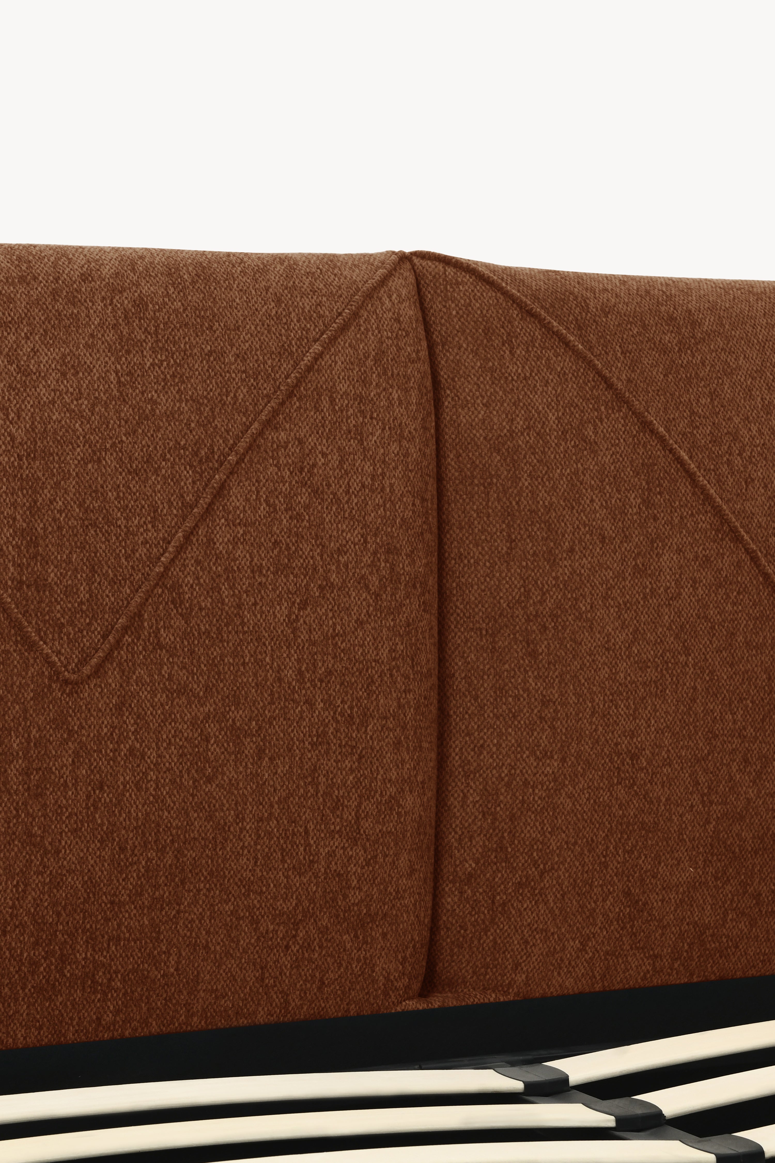 Double bed with storage Martino for mattress 160x200 cm, Brick Red - Detail image 4