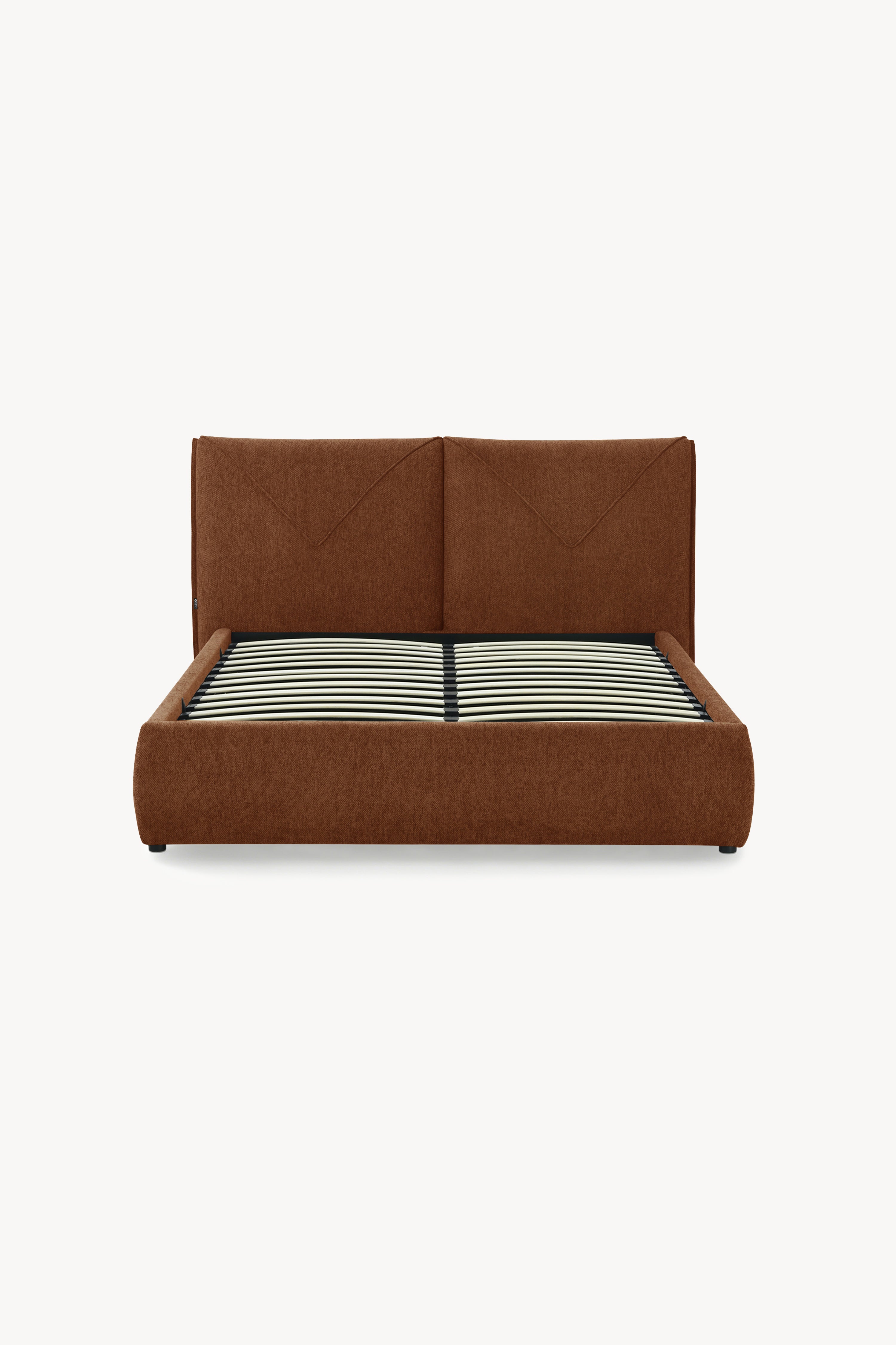 Doppelbett mit Bettkasten Martino 160x200 cm, Ziegelrot - Hauptbild
