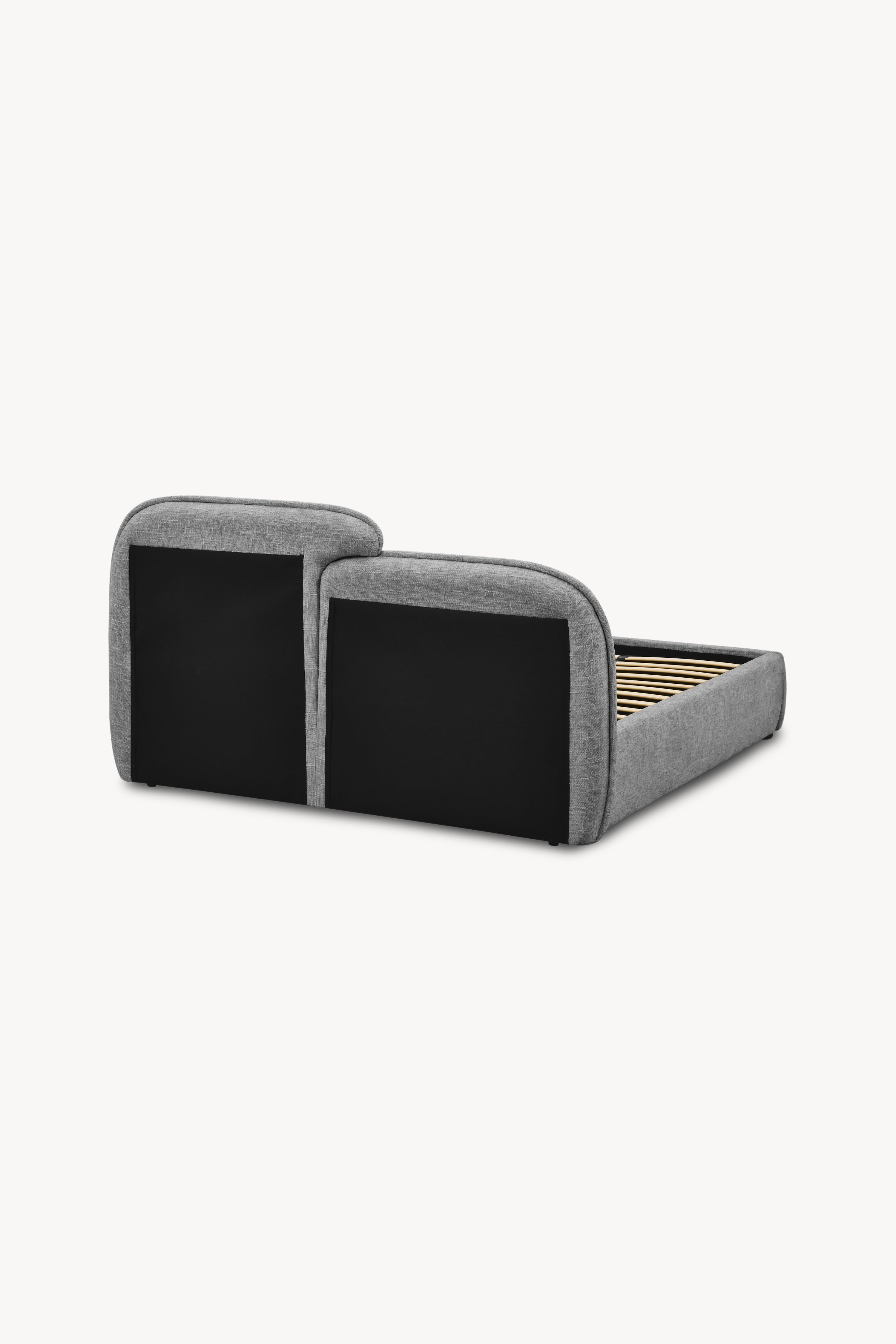 King size bed with storage Oliva 180x200 cm, Gray Melange - Detail image 2