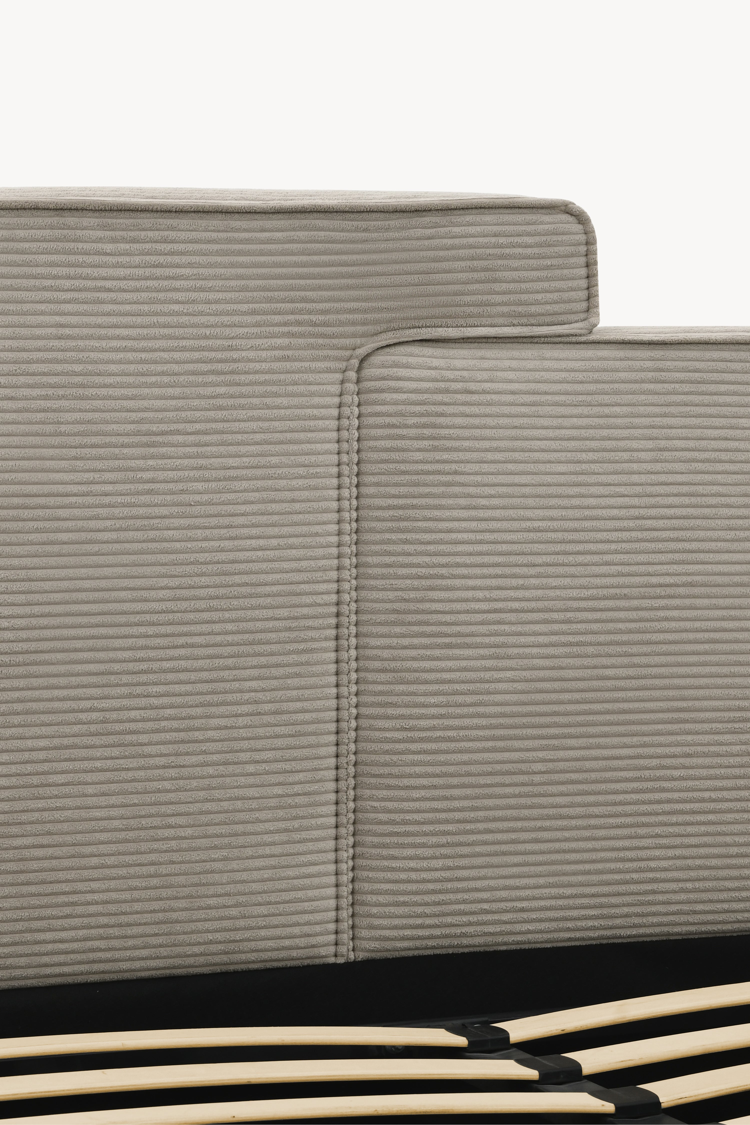 Letto matrimoniale con contenitore Riccardo per materasso 160x200 cm, Grigio - Immagine dettaglio 4