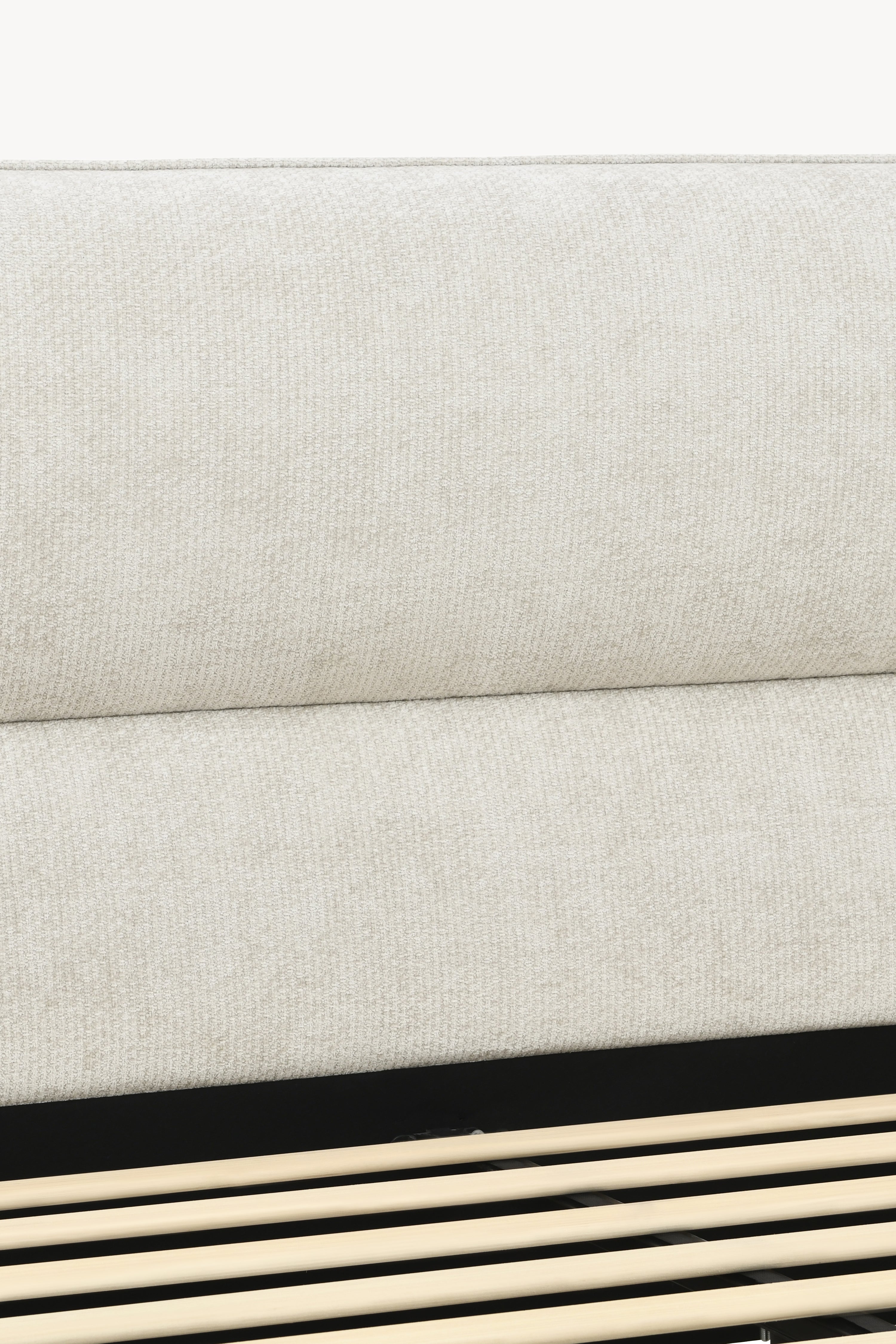 Padded double bed Rossella for mattress 160x200 cm, Ash White - Detail image 7