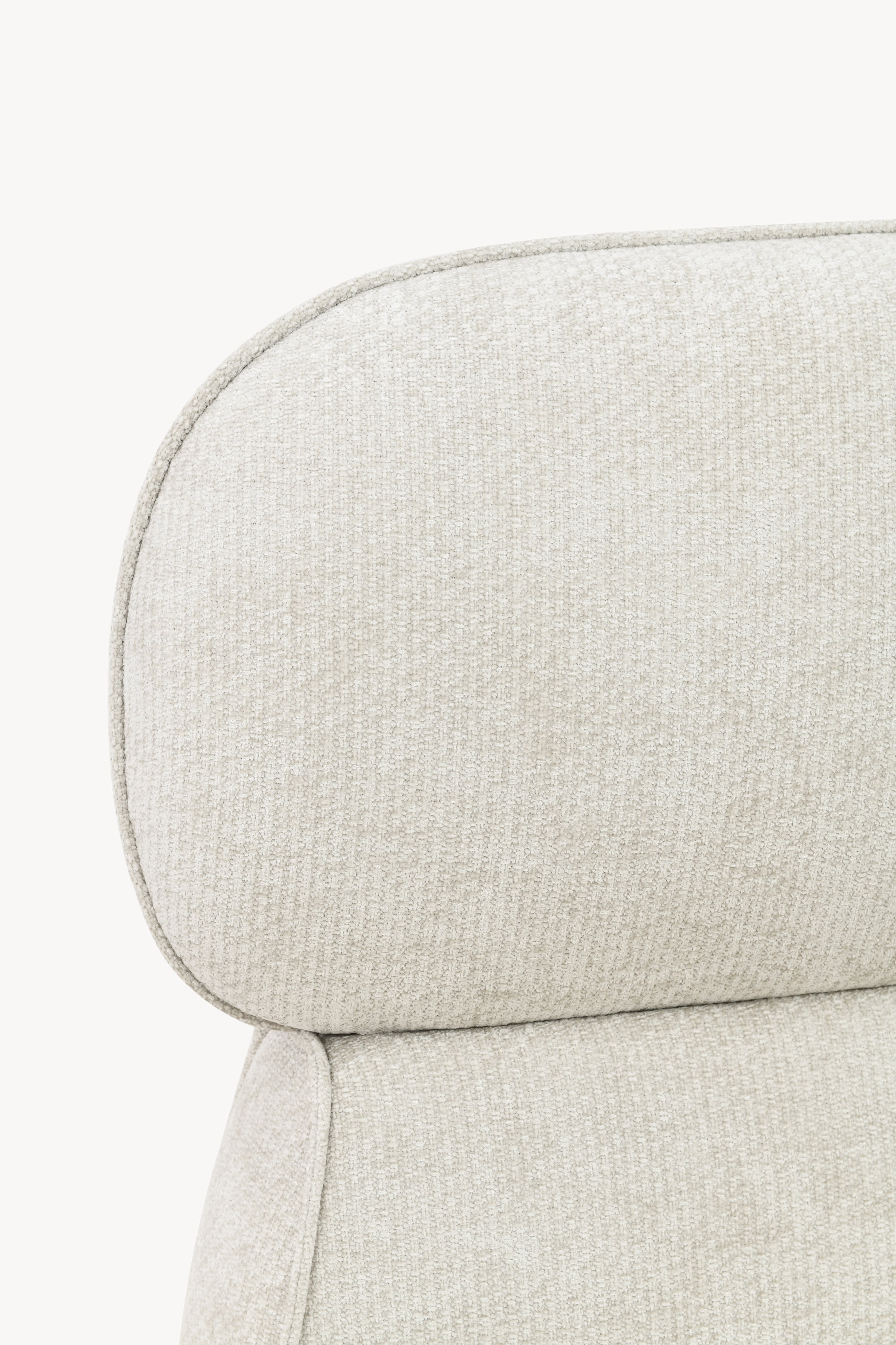 Padded double bed Rossella for mattress 160x200 cm, Ash White - Detail image 8