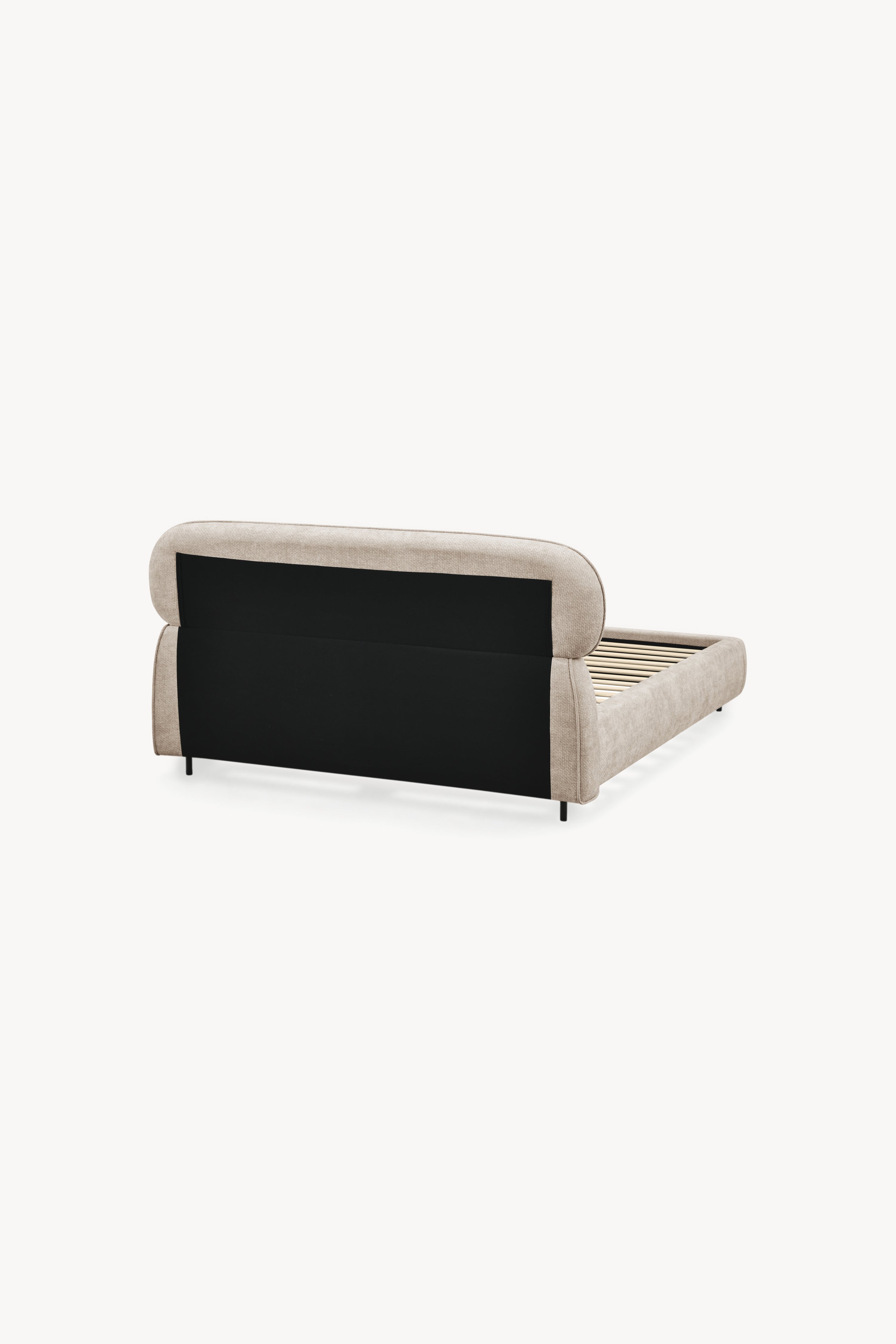 Cama de casal estofada Rossella 160x200 cm, Cinza - Imagem de detalhe 8