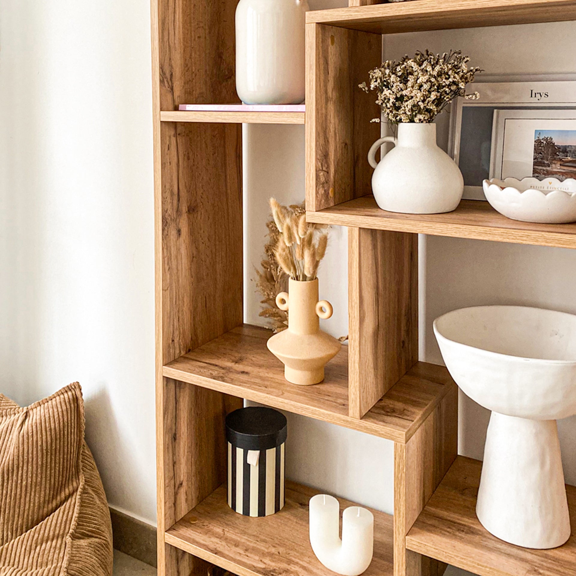 Iacopo XS Bookcase (160.8 x 80 cm), Rustic Oak - Set image 2