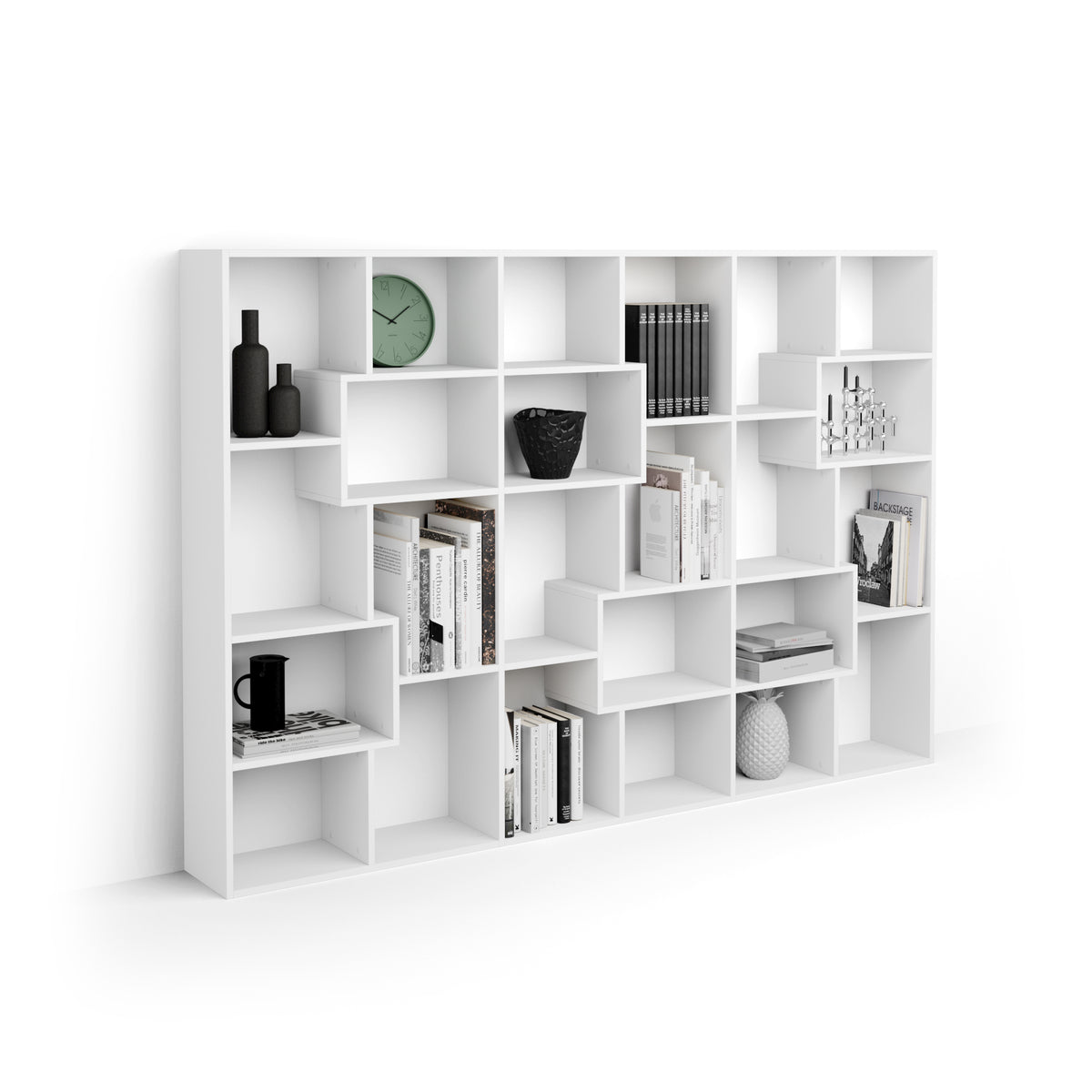 Iacopo M Bookcase (160.8 x 236.4 cm), Ashwood White - Detail image 2