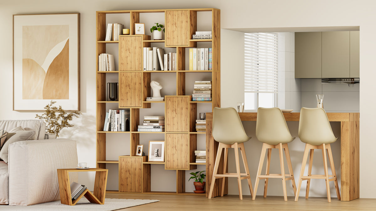 Sgabelli in stile nordico Greta, Set da 2, Beige - Immagine ambientata 3