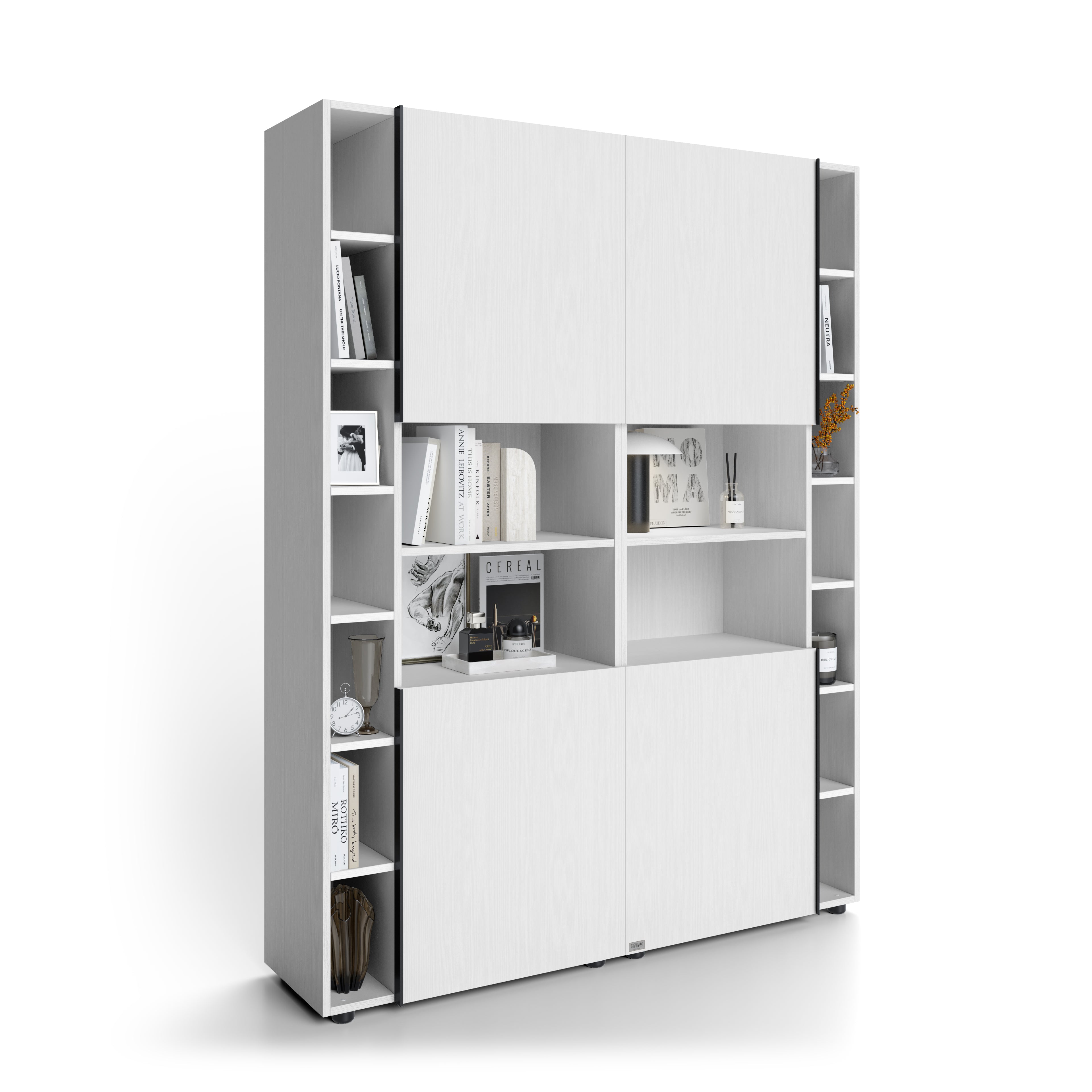 Romina Modular Bookcase (153,6 x 200 cm), Ashwood White - Detail image 2