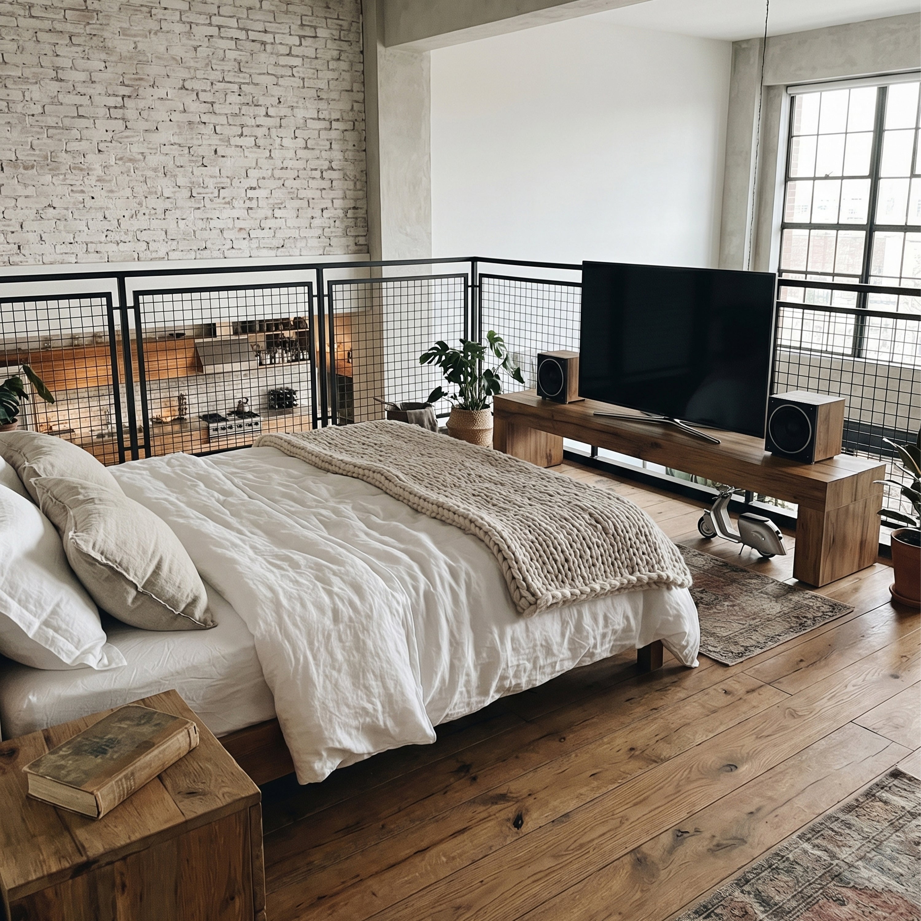 MeubleTV Evolution 180x40, Bois Rustique - Image d’ensemble 2