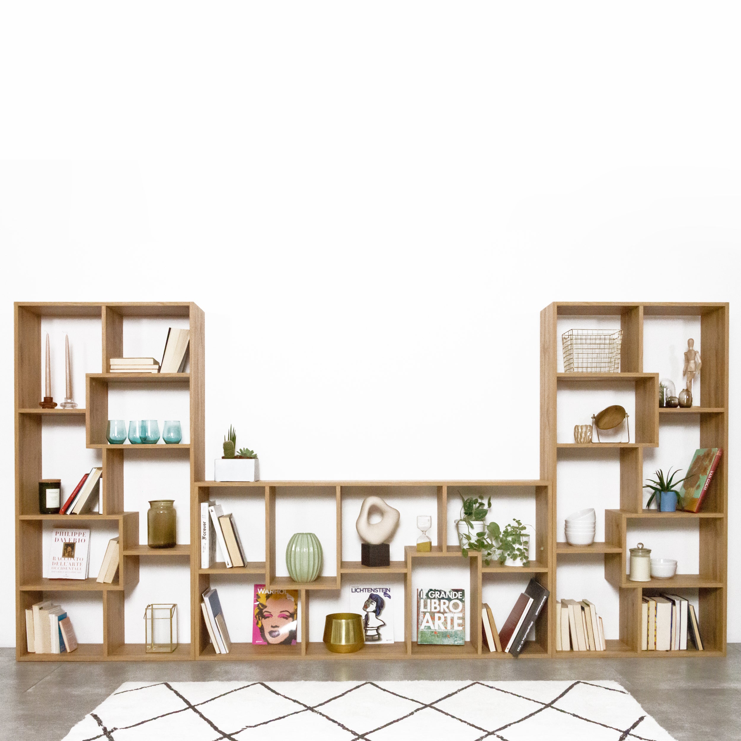 Parete TV Iacopo, Rovere Rustico - Immagine ambientata 1