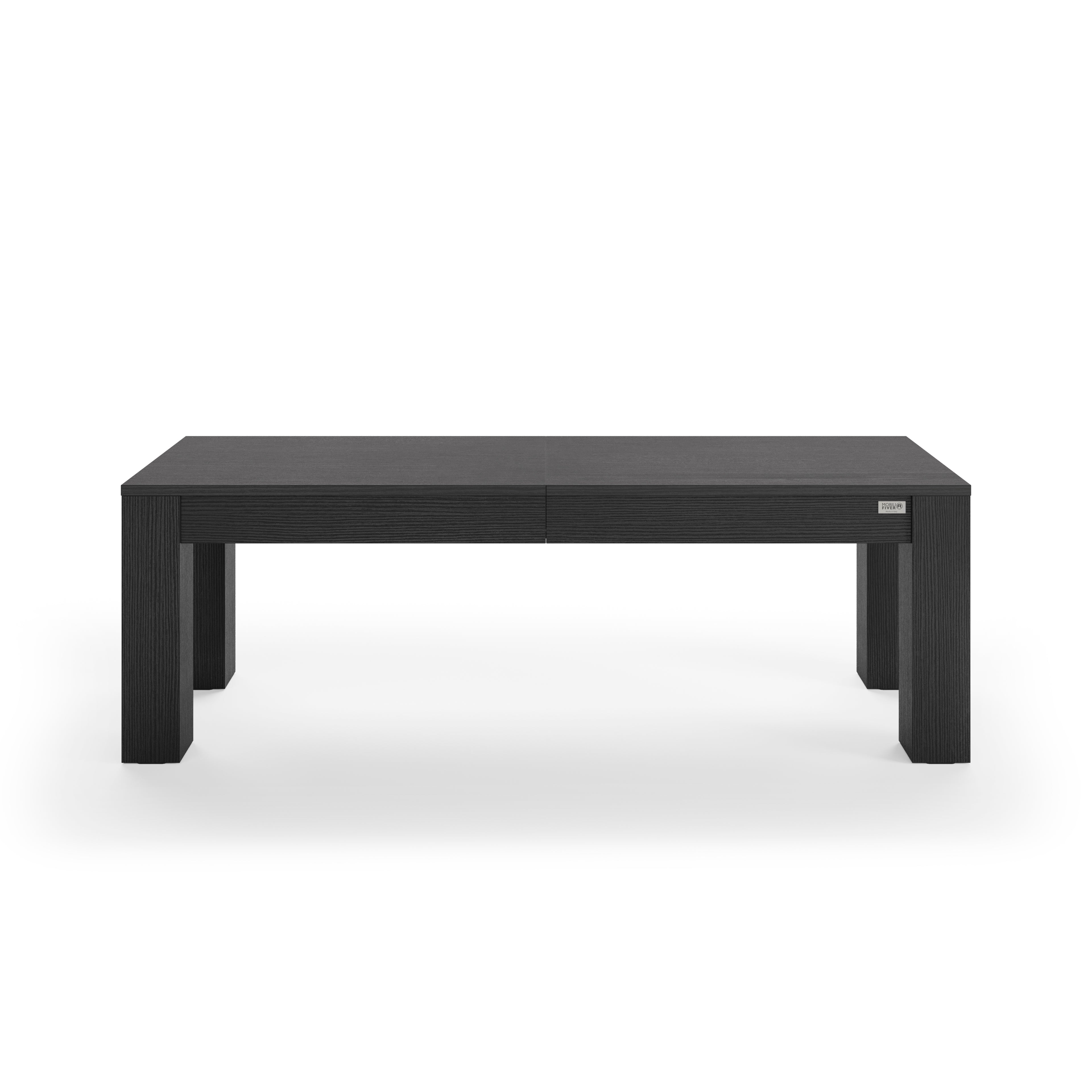 Banco extensible Rachele, 140(192,5)x45 cm, Fresno Negro - Detail image 3