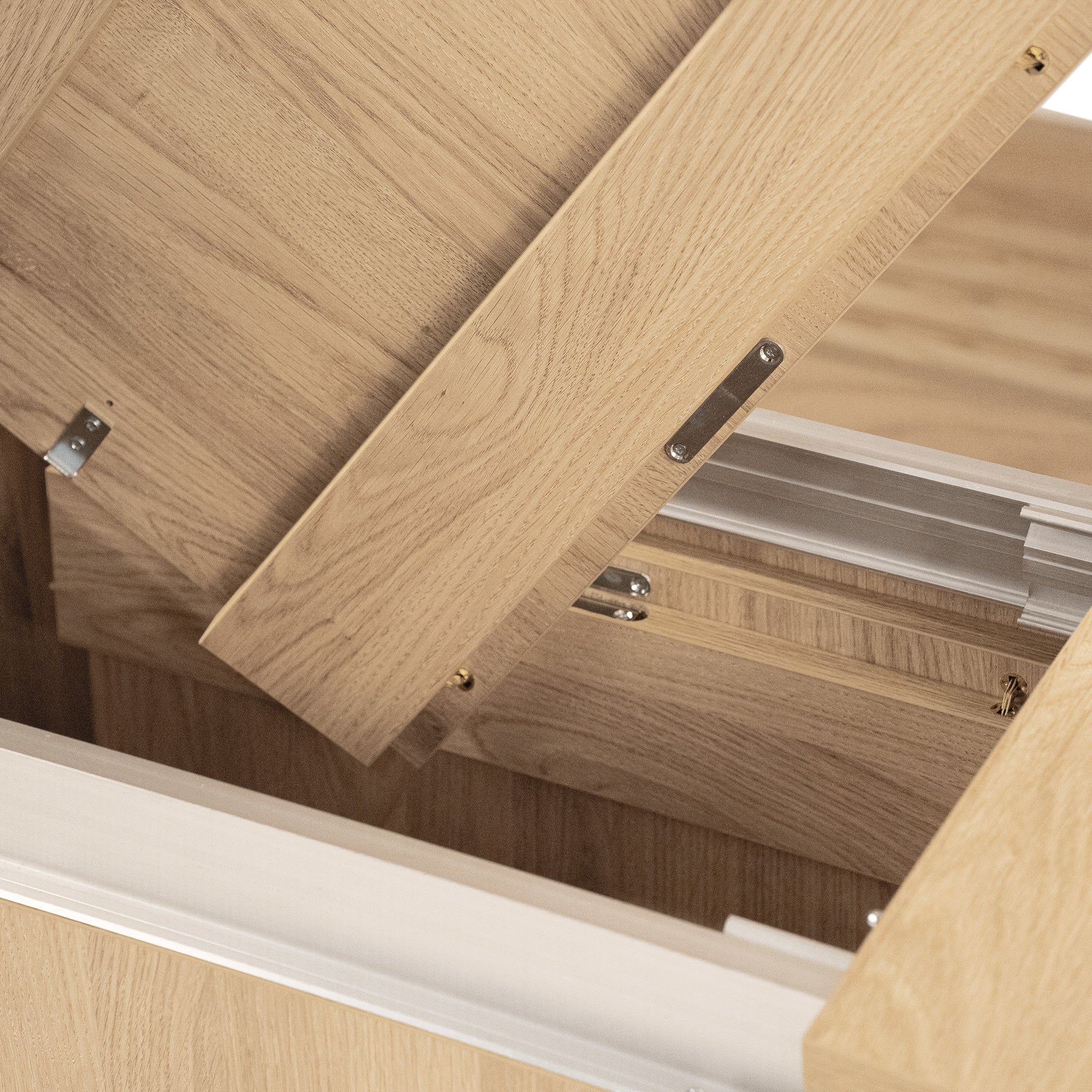 Banc Extensible Rachele 67,5(292)x35,6 cm, Chêne Clair - Detail image 8