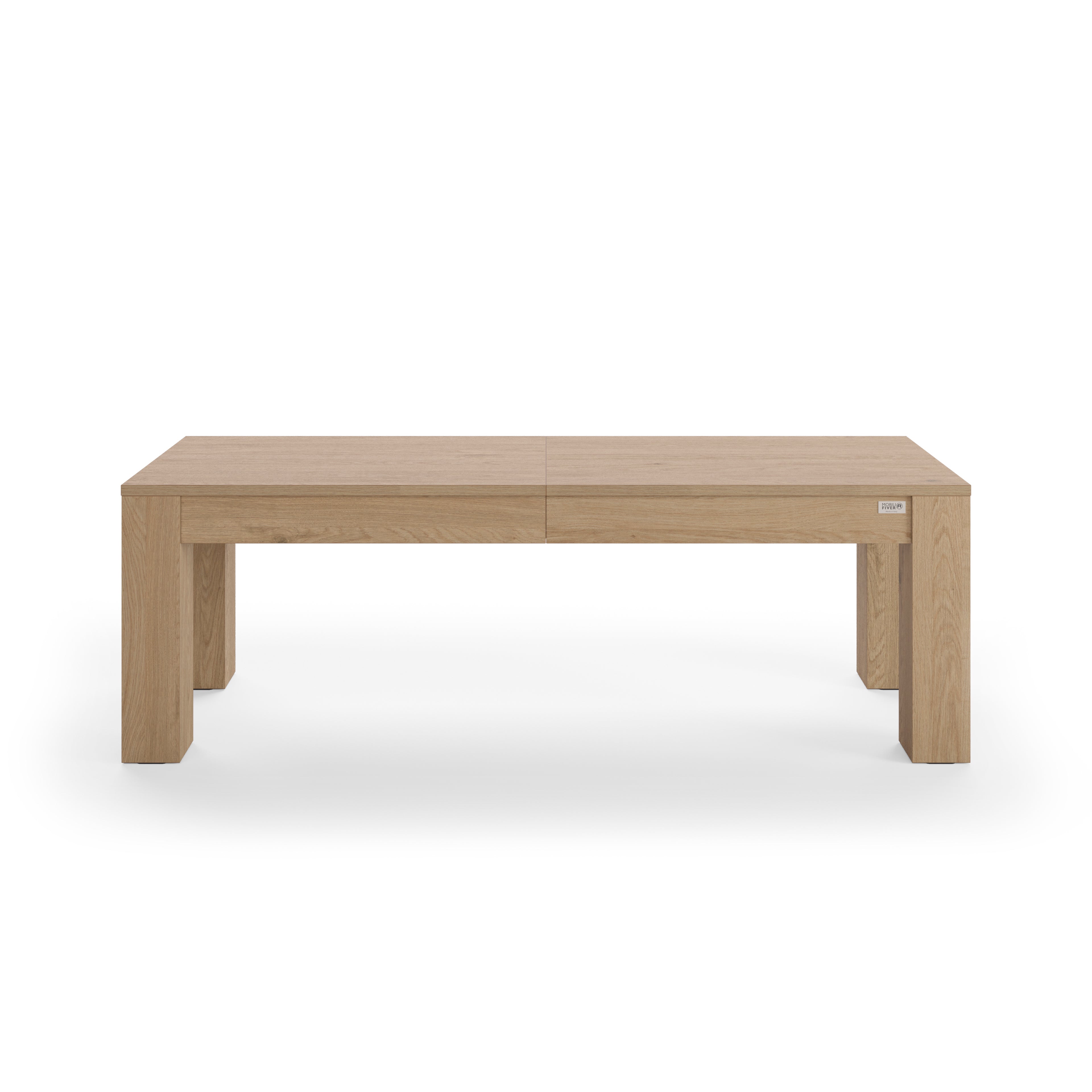 Banco extensible Rachele, 140(192,5)x45 cm, Madera Natural - Detail image 3