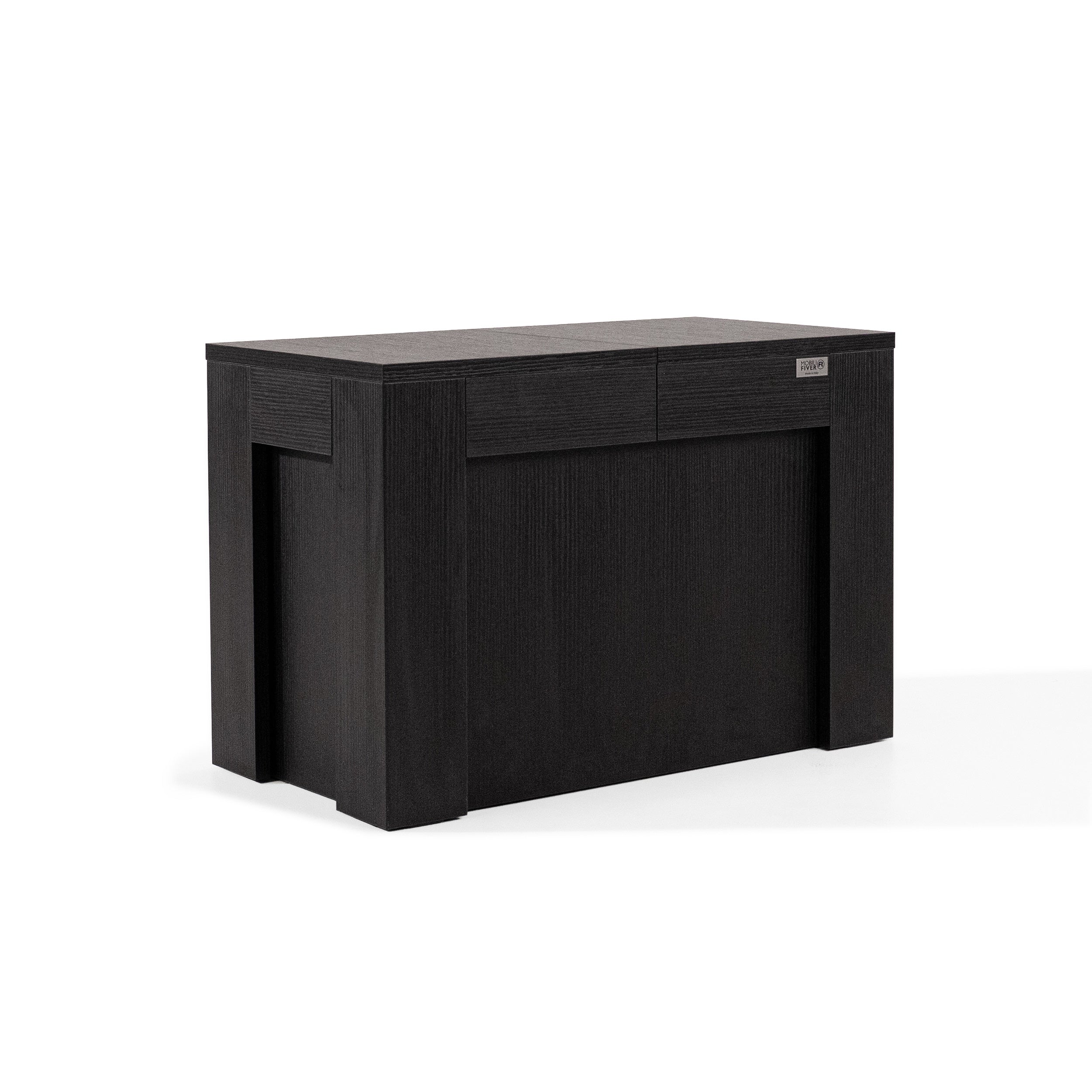 Ausziehbare Bank X 67,5(292)x35,6 cm, Esche Schwarz - Detail image 2
