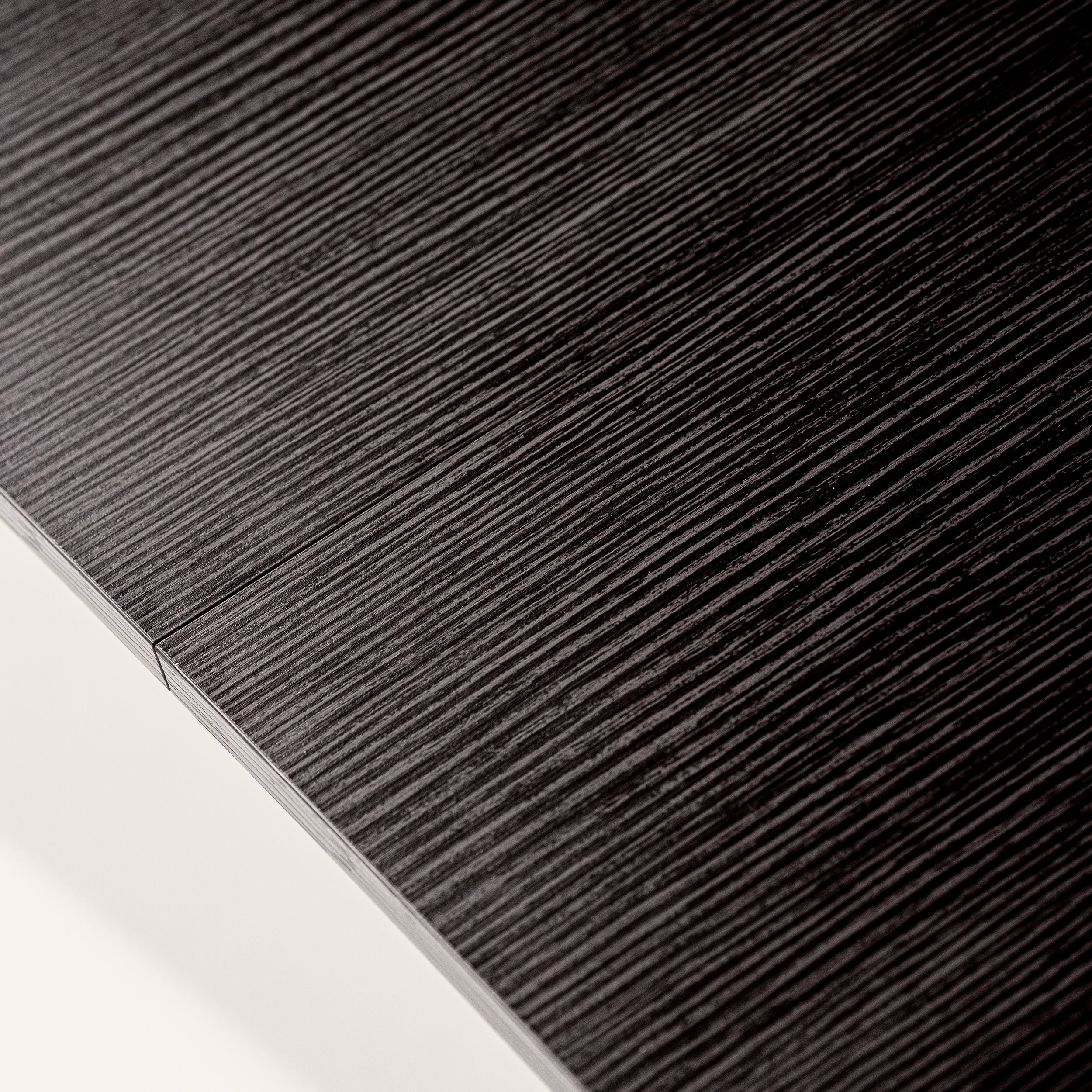Ausziehbare Bank X 67,5(292)x35,6 cm, Esche Schwarz - Detail image 8