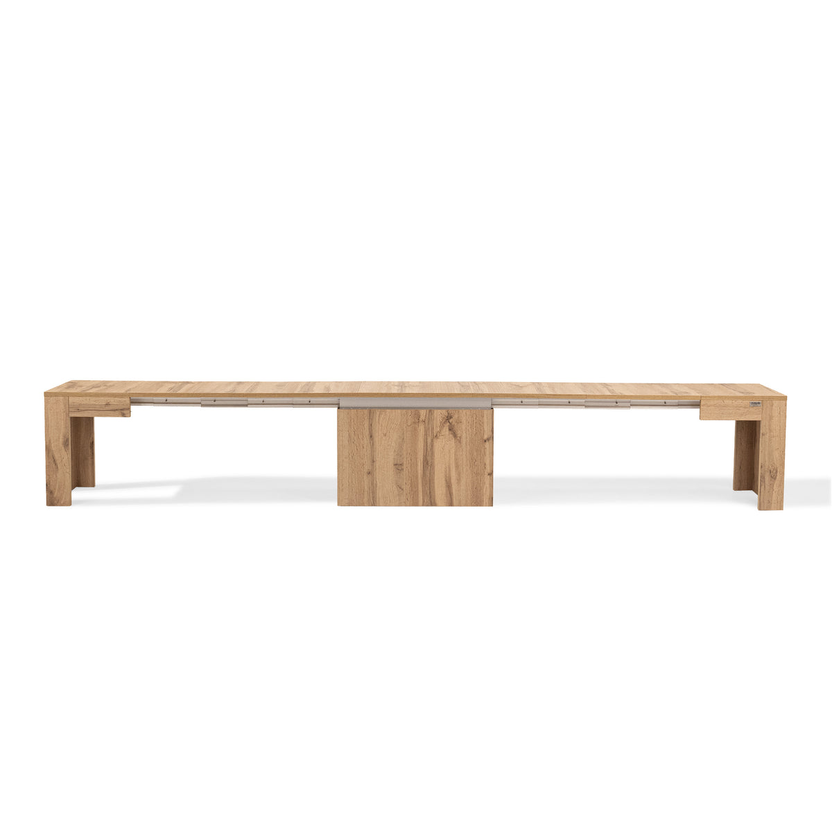 X Extendable Bench 67,5(292)x35,6 cm, Rustic Oak - Detail image 11