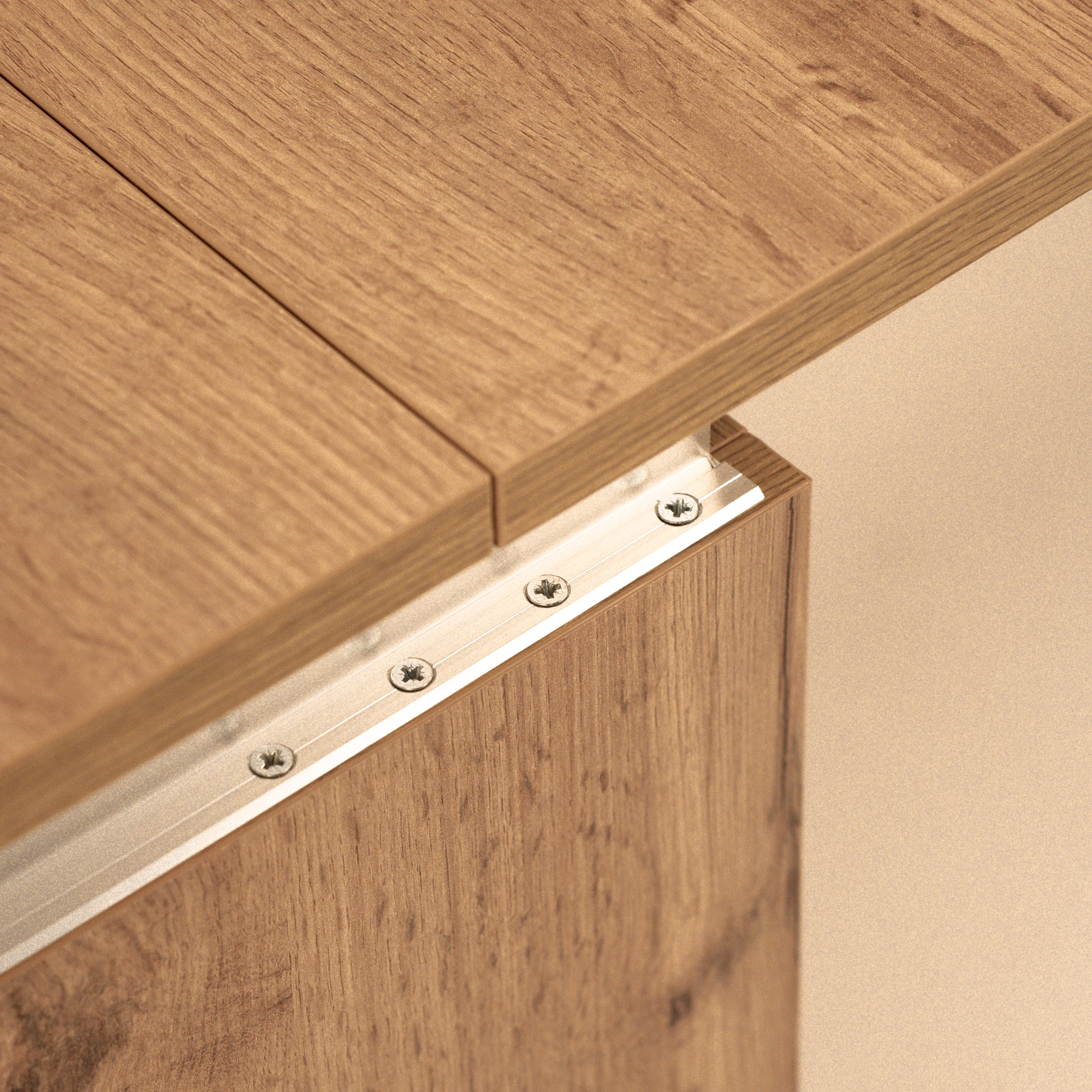 X Extendable Bench 67,5(292)x35,6 cm, Rustic Oak - Detail image 7