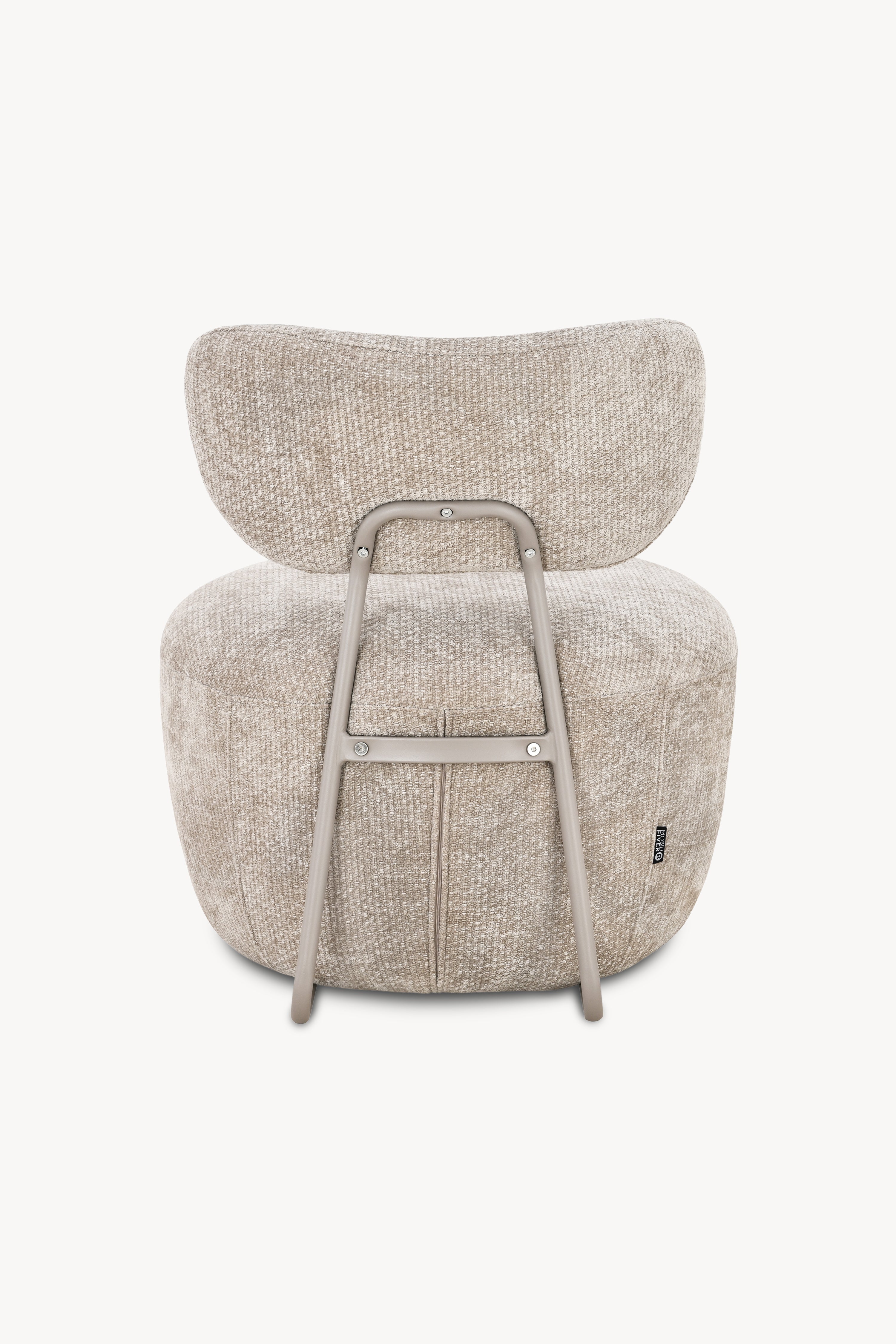 Fauteuil en tissu Rossella, Sable - Image de détail 4