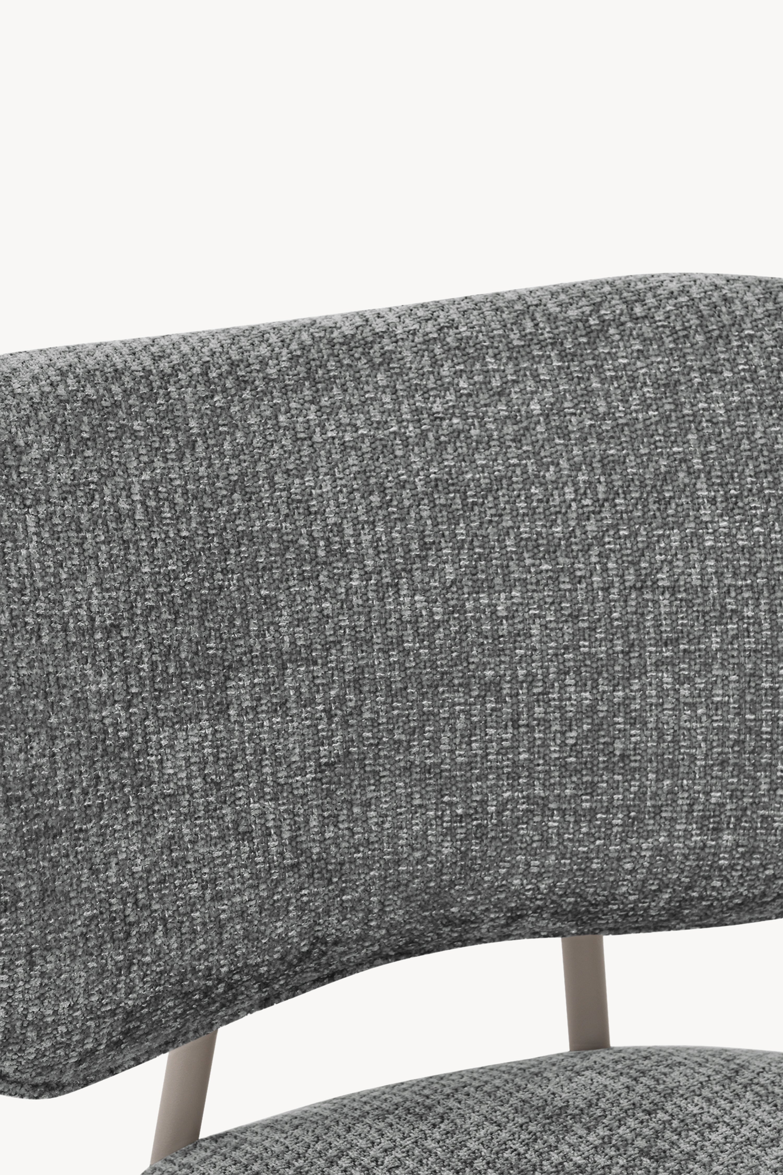 Stoffsessel Rossella, Steingrau - Detailbild 5