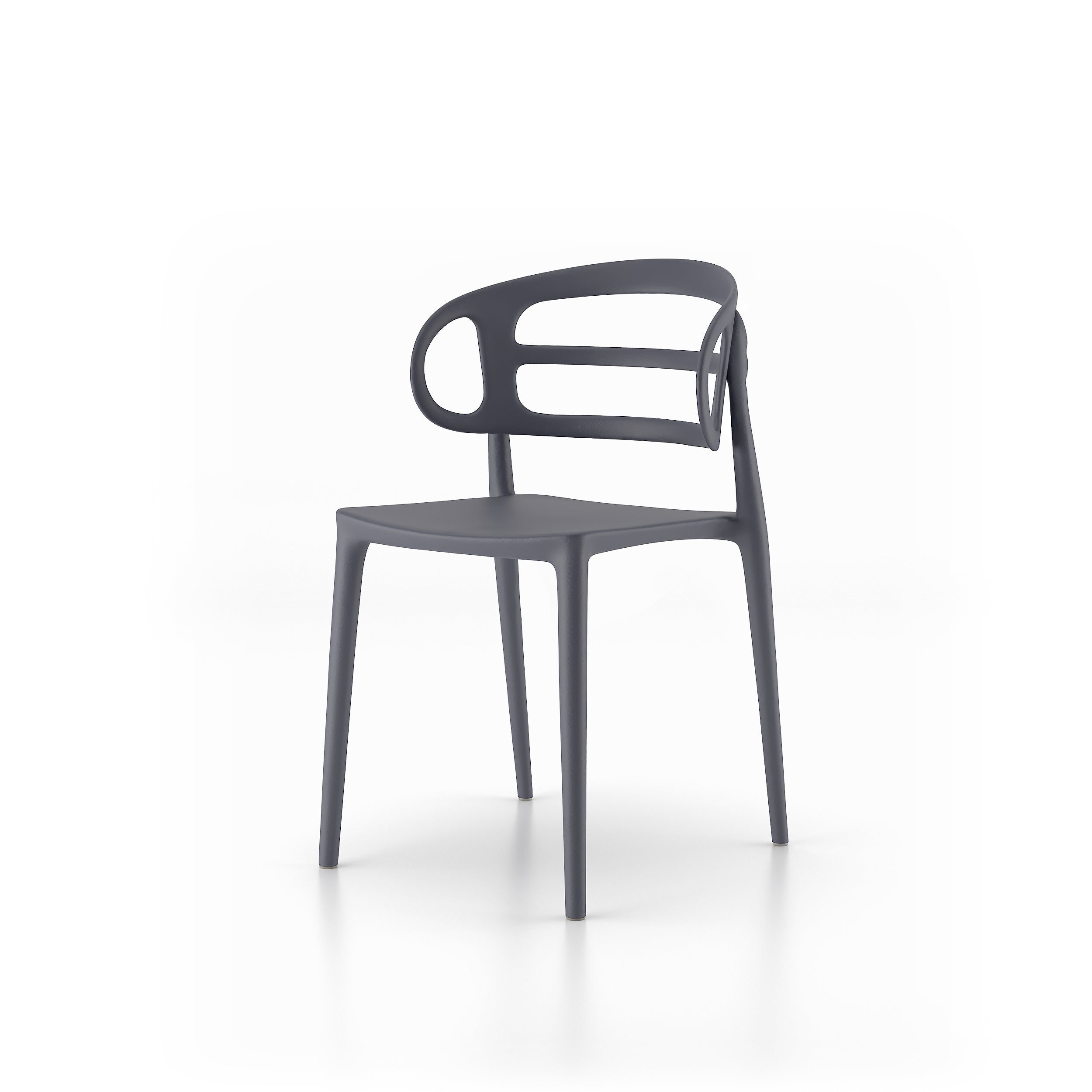 Chaises Carlotta, lot de 4, Gris - Detail image 1